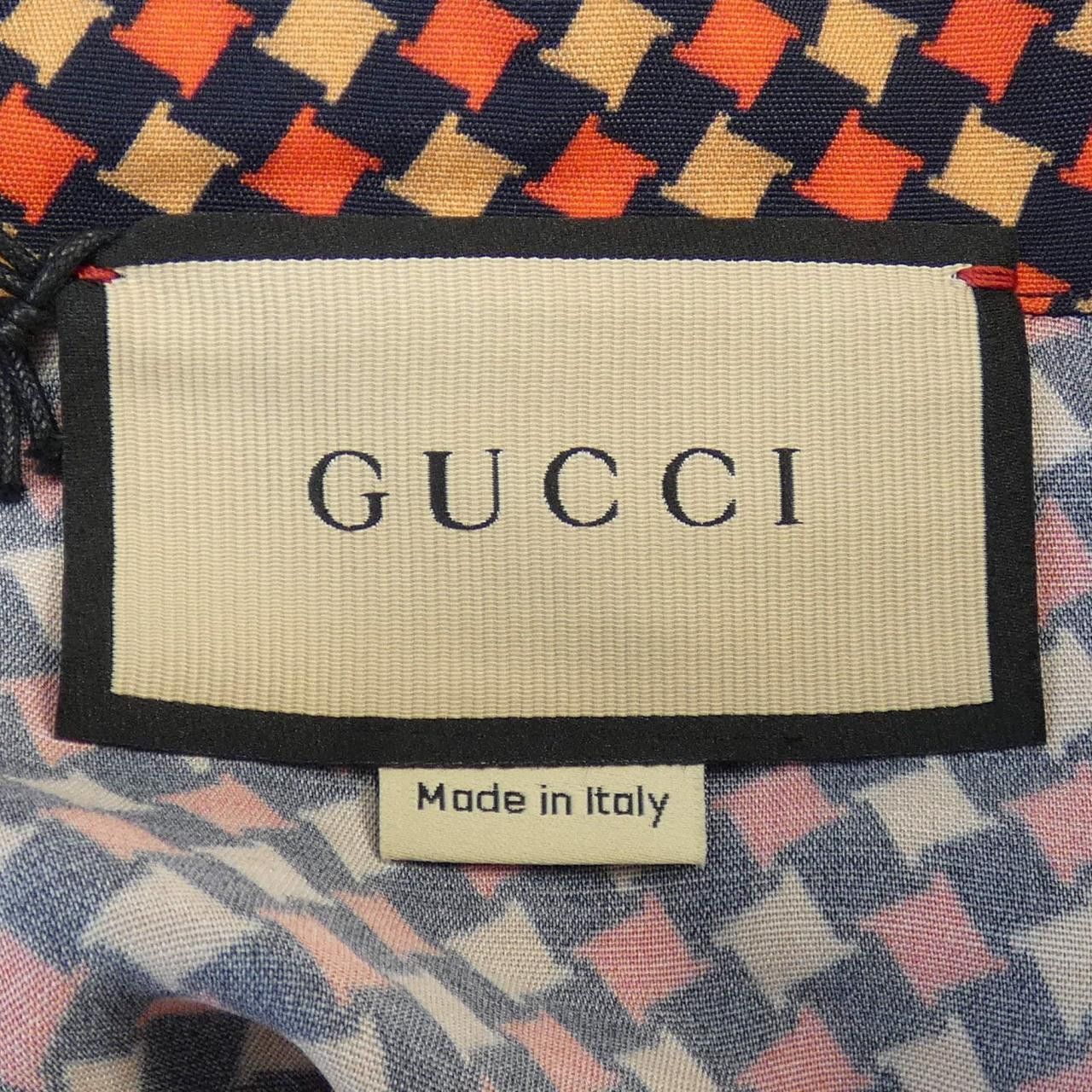 Gucci Gucci Gucci S/S Shirt Silk Shirt Textile Tops 731961ZAL6I DUTY FREE for USA Size ONE SIZE - 4 Thumbnail