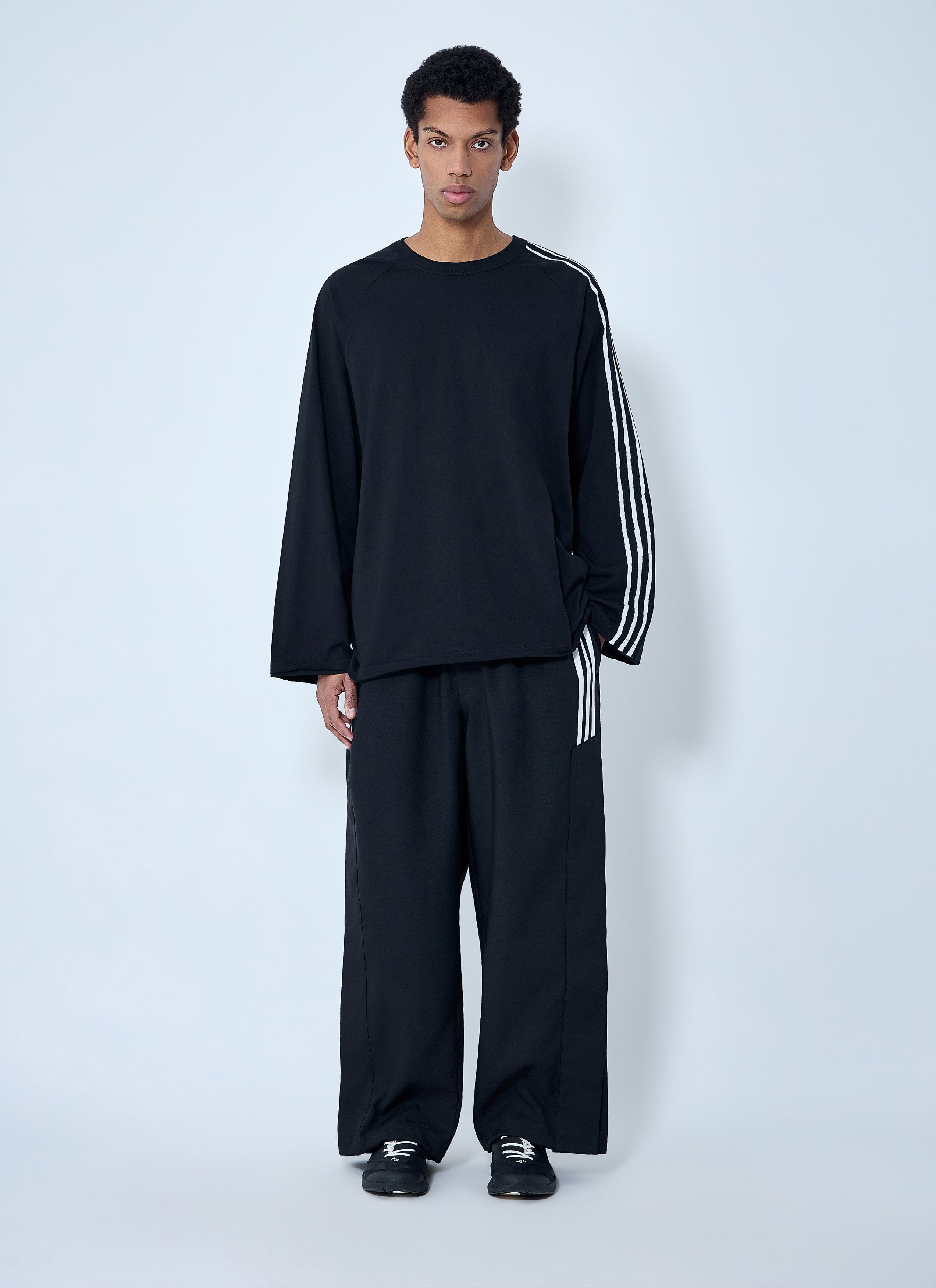 Y-3 Striped Shoulder Cotton T-Shirt Size US S / EU 44-46 / 1 - 2 Thumbnail