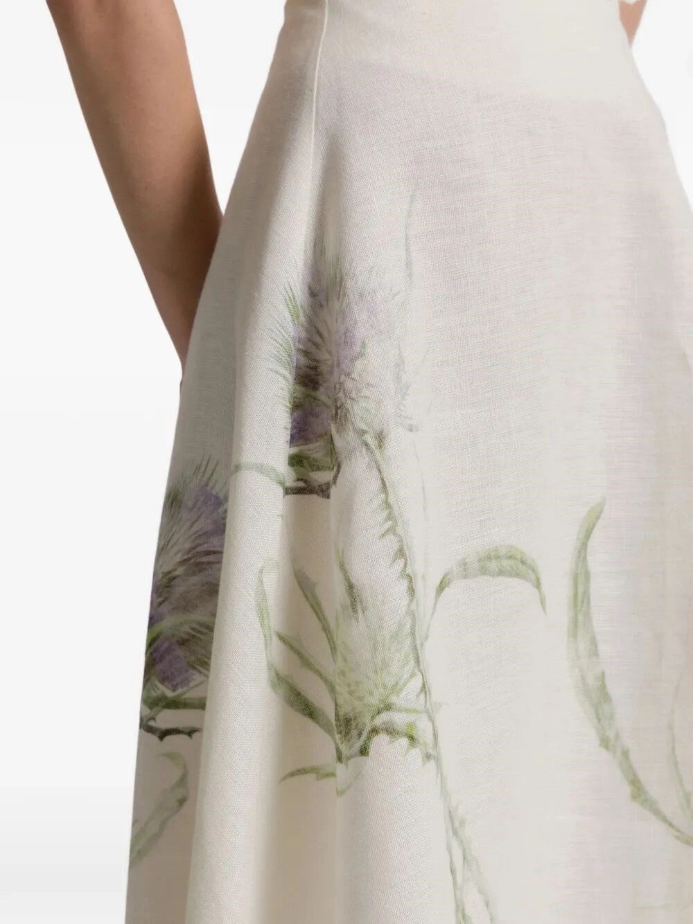Alberta Ferretti Linen Skirt Size 30" / US 8 / IT 44 - 3 Thumbnail