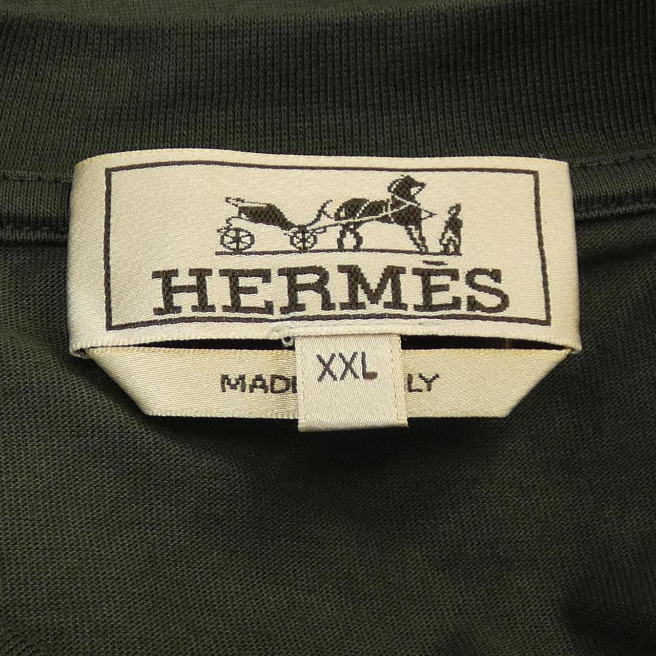 Hermes Hermes Hermès T-shirt Cotton T-shirt Textile T-Shirts DUTY FREE for USA Size ONE SIZE - 4 Thumbnail