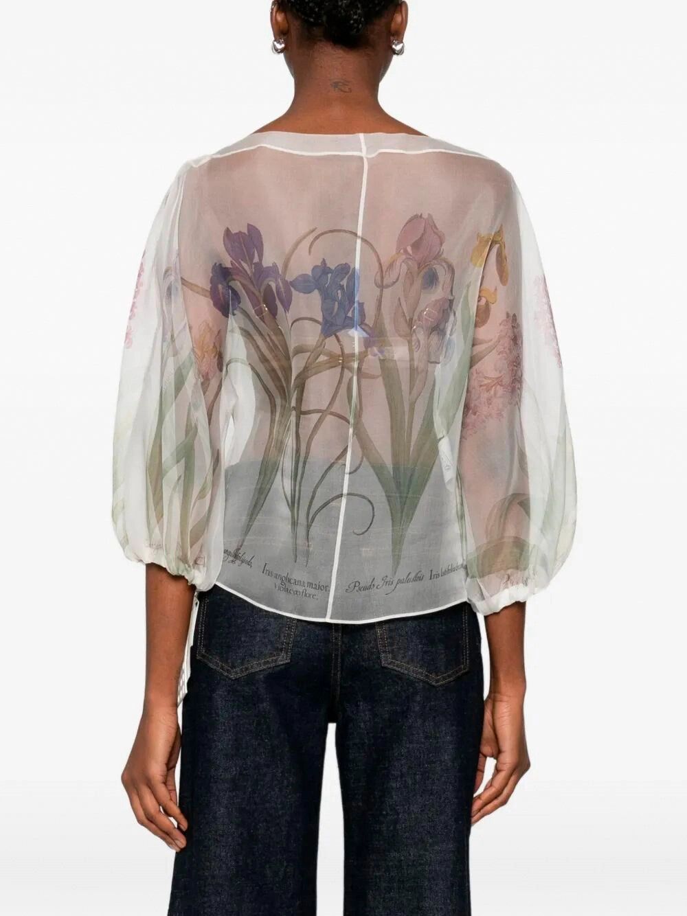 Alberta Ferretti Transparent Organza Shirt Size S / US 4 / IT 40 - 5 Thumbnail