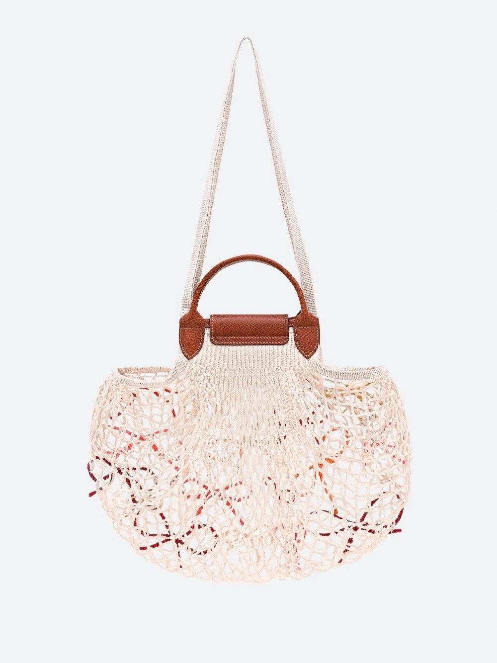 `Le Pliage Filet Raphia` Large Mesh Bag