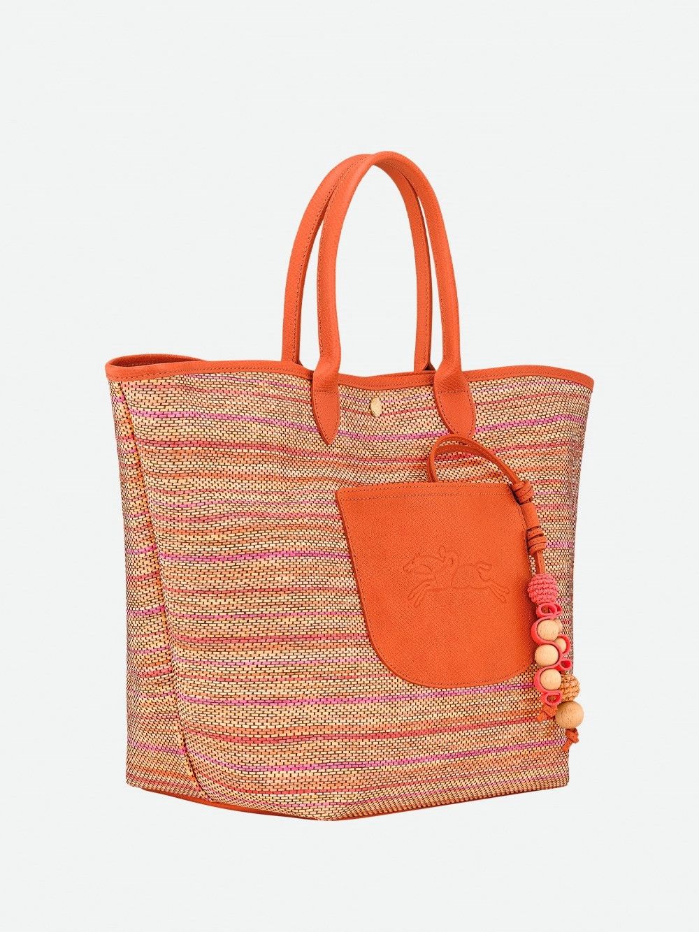 Longchamp `Le Panier Pliage Rainbow` Medium Basket Bag Size ONE SIZE - 3 Thumbnail