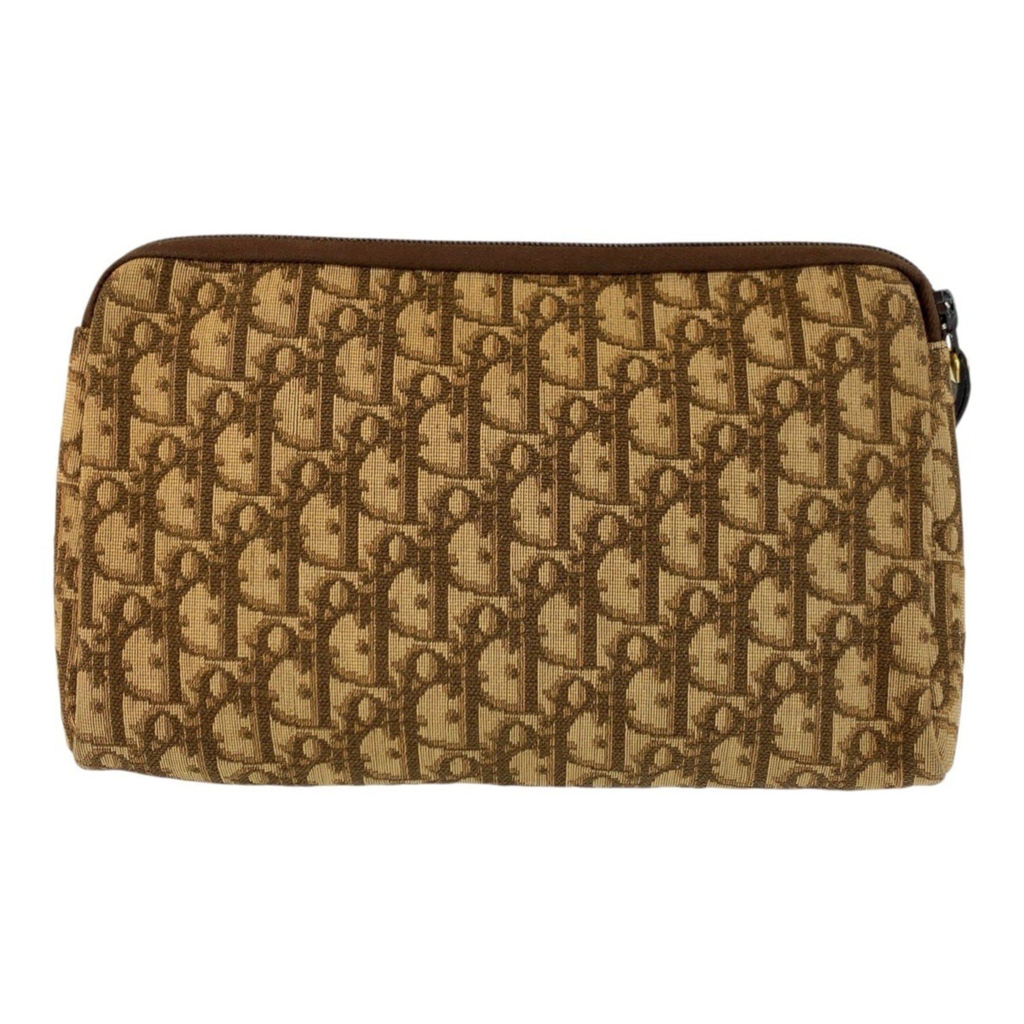 Dior Christian Dior Trotter Beige/Brown/Gold Hardware Canvas/Leather Clutch/Second Bag for Men Size ONE SIZE - 2 Thumbnail