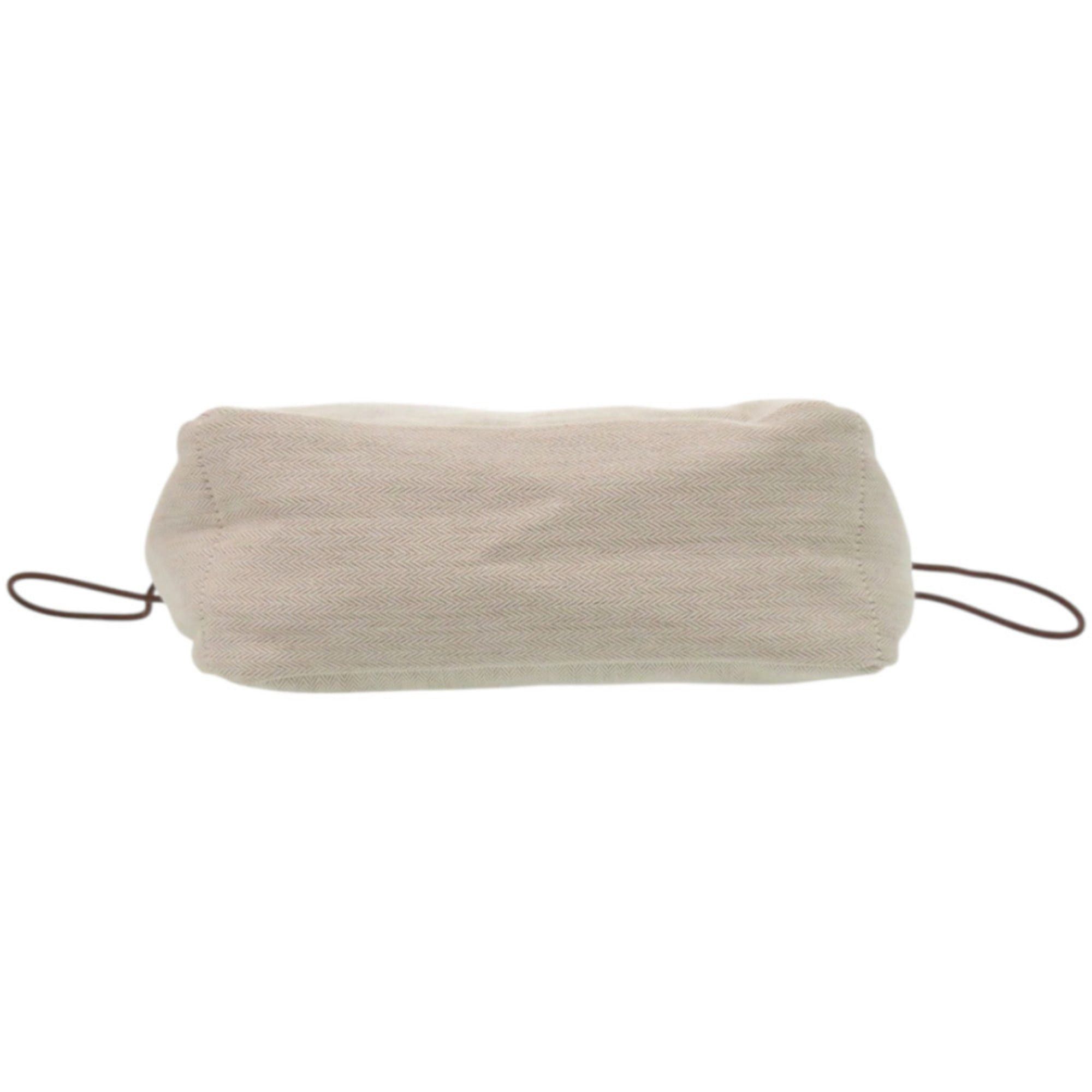 Hermes Excellent condition Hermès Fourby 25 handbag-in-bag, beige cotton, A stamped, bag/pouch, 0281HERMES Size ONE SIZE - 3 Thumbnail