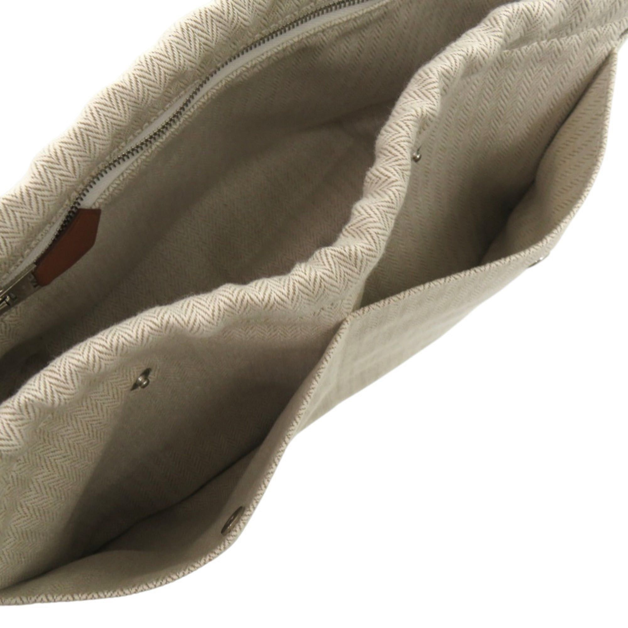 Hermes Excellent condition Hermès Fourby 25 handbag-in-bag, beige cotton, A stamped, bag/pouch, 0281HERMES Size ONE SIZE - 7 Thumbnail