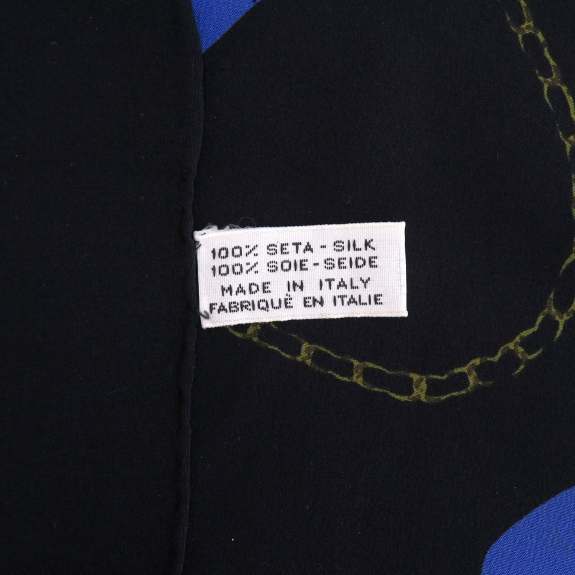 Chanel Excellent condition Chanel Mademoiselle silk black scarf/muffler 0392CHANEL Size ONE SIZE - 3 Thumbnail