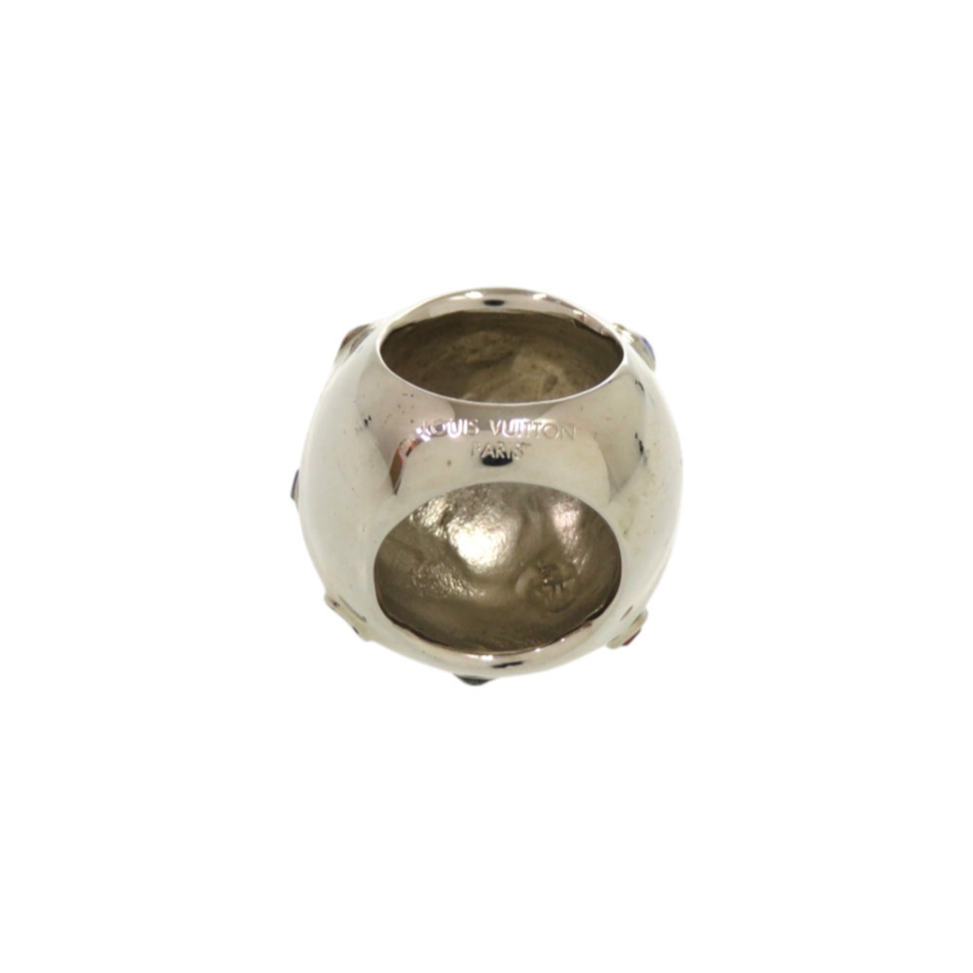 Louis Vuitton Excellent condition Louis Vuitton Planet 17 Strass Cocktail Ring with Metal Rhinestones, approximately 1 inch, Silver Ring, LV 0845, LOUIS VUITTON Size ONE SIZE - 2 Thumbnail