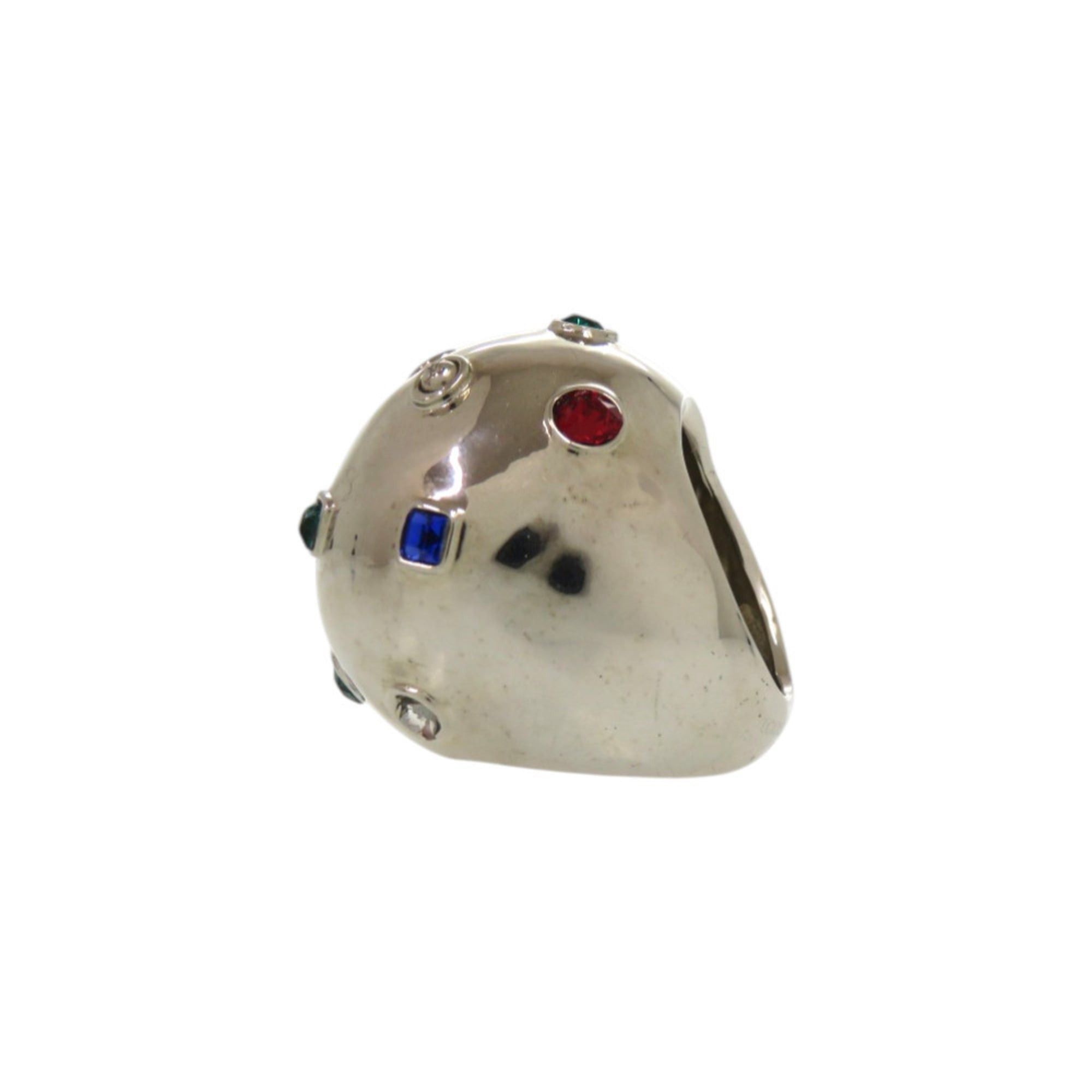 Louis Vuitton Excellent condition Louis Vuitton Planet 17 Strass Cocktail Ring with Metal Rhinestones, approximately 1 inch, Silver Ring, LV 0845, LOUIS VUITTON Size ONE SIZE - 5 Thumbnail
