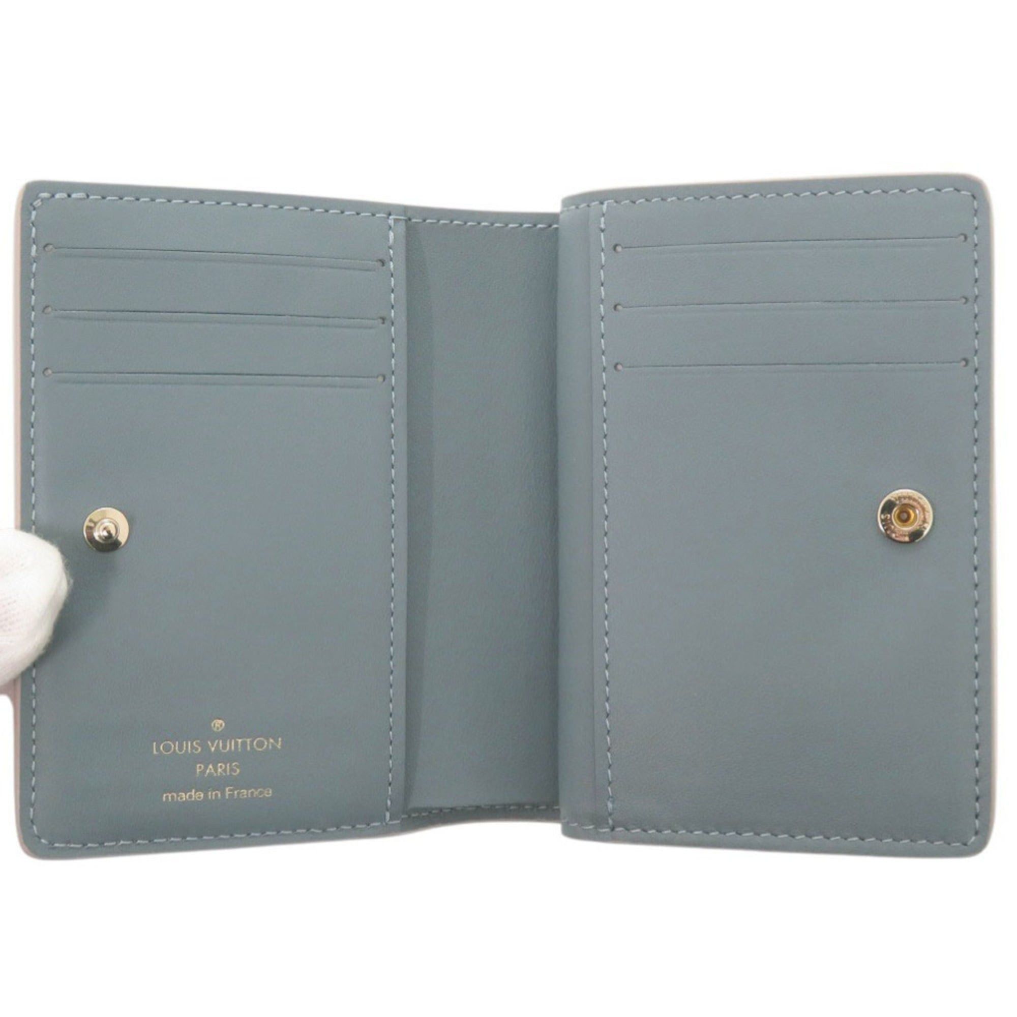 Louis Vuitton Unused Louis Vuitton Portefeuille Claire Flight Mode Monogram Mahina M12138 Bi-fold Wallet in Pink with IC Tag LV 0535LOUIS VUITTON Size ONE SIZE - 6 Thumbnail