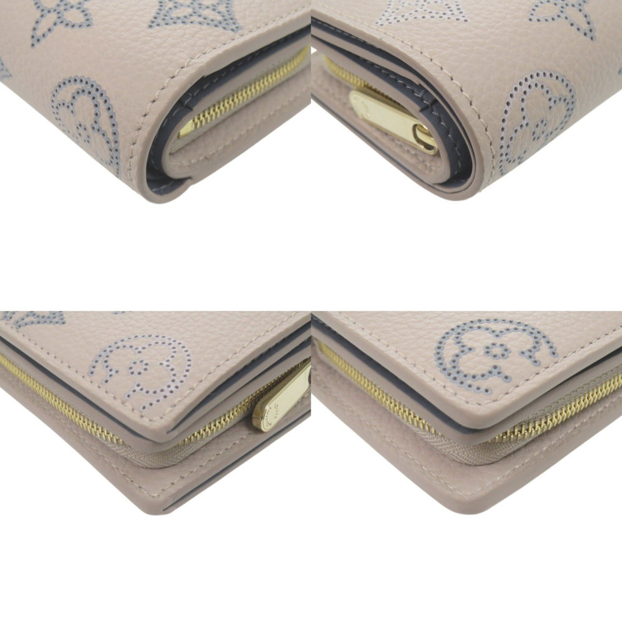 Louis Vuitton Unused Louis Vuitton Portefeuille Claire Flight Mode Monogram Mahina M12138 Bi-fold Wallet in Pink with IC Tag LV 0535LOUIS VUITTON Size ONE SIZE - 5 Thumbnail
