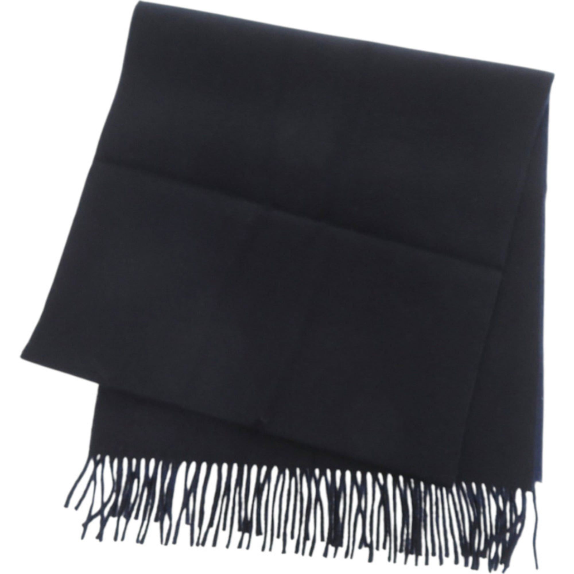 Hermes Unused Hermès Recto Verso H393800T 01 Cashmere Marine Navy Scarf 0738HERMES Size ONE SIZE - 3 Thumbnail