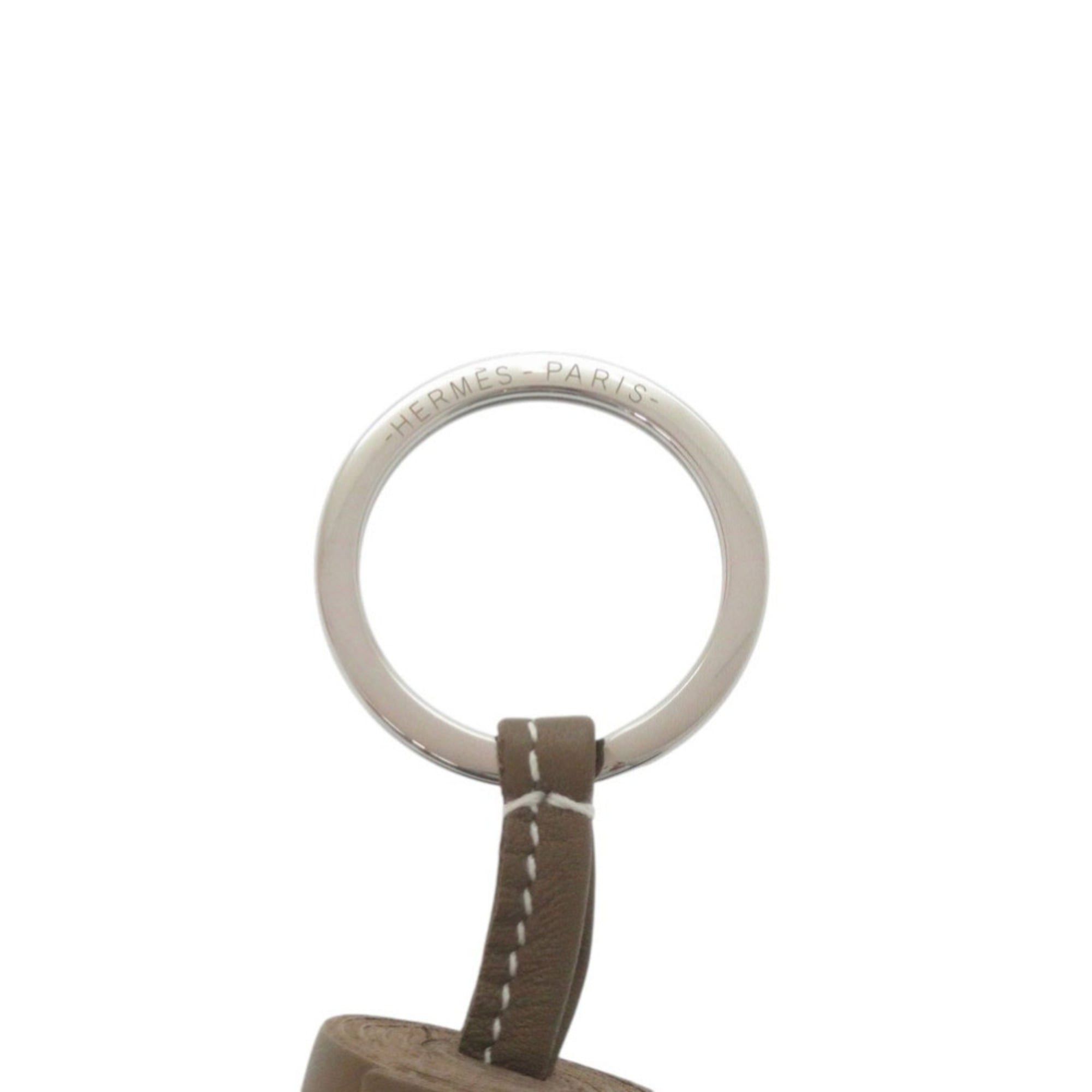 Hermes Like new Hermès accessory bag charm, fringe, Carmen Anjou Miro etoupe, double-stamped (2024), keychain, 0764HERMES Size ONE SIZE - 4 Thumbnail