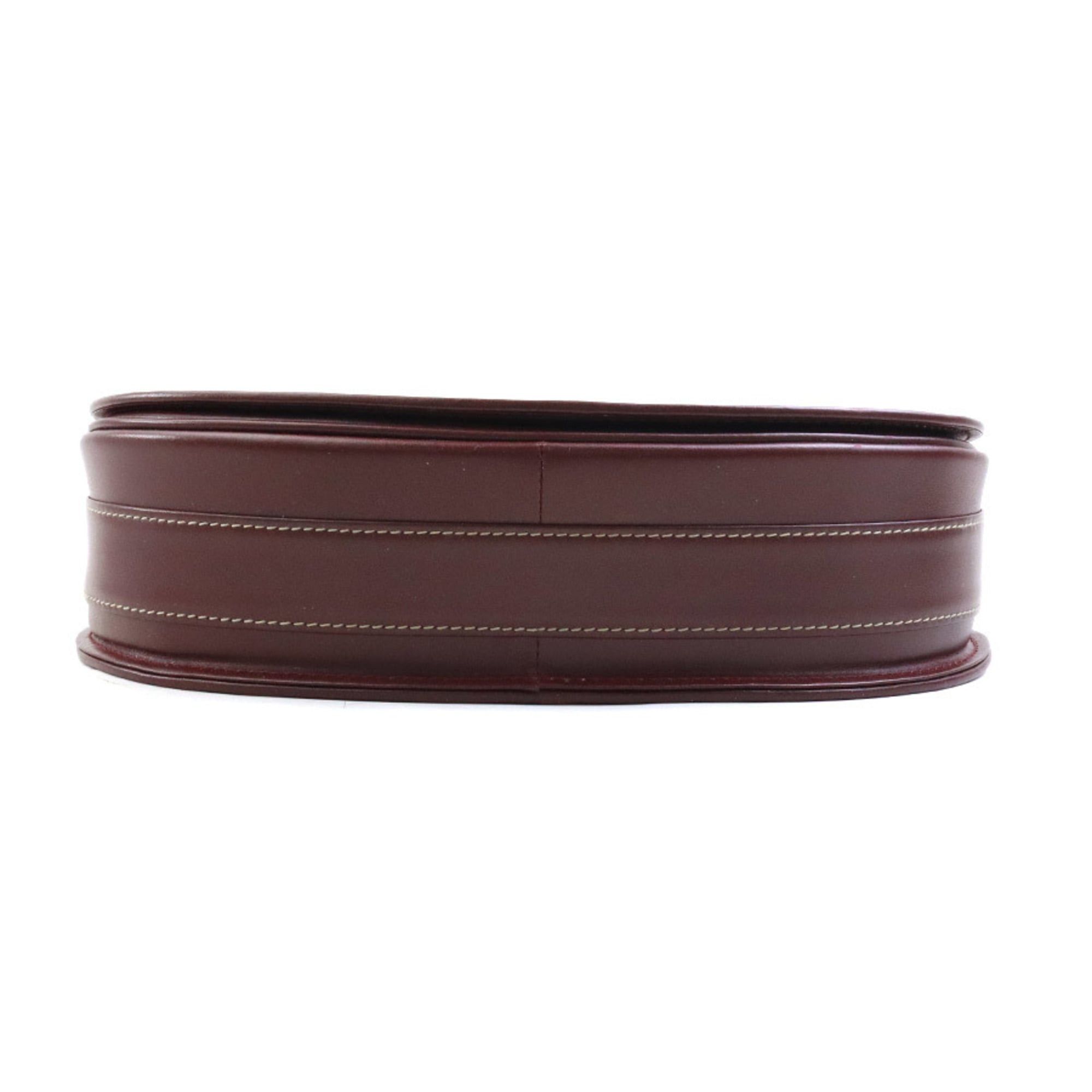 Cartier Cartier Must Line Shoulder Bag in Bordeaux Leather for Women, Free Shipping, r11023c Size ONE SIZE - 4 Thumbnail