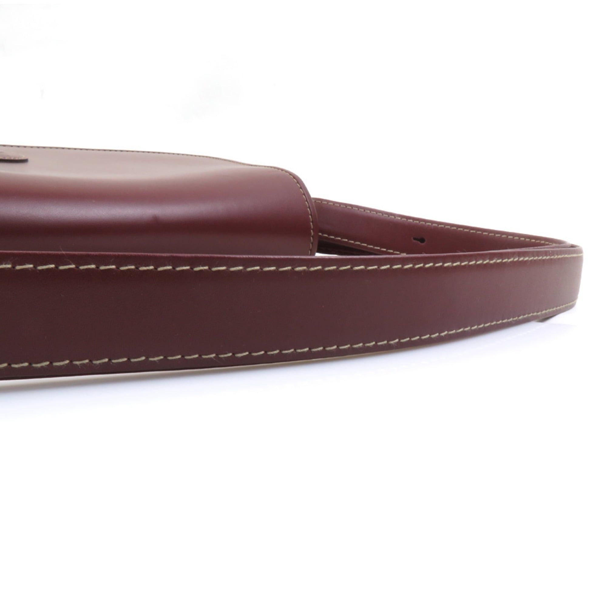 Cartier Cartier Must Line Shoulder Bag in Bordeaux Leather for Women, Free Shipping, r11023c Size ONE SIZE - 16 Thumbnail