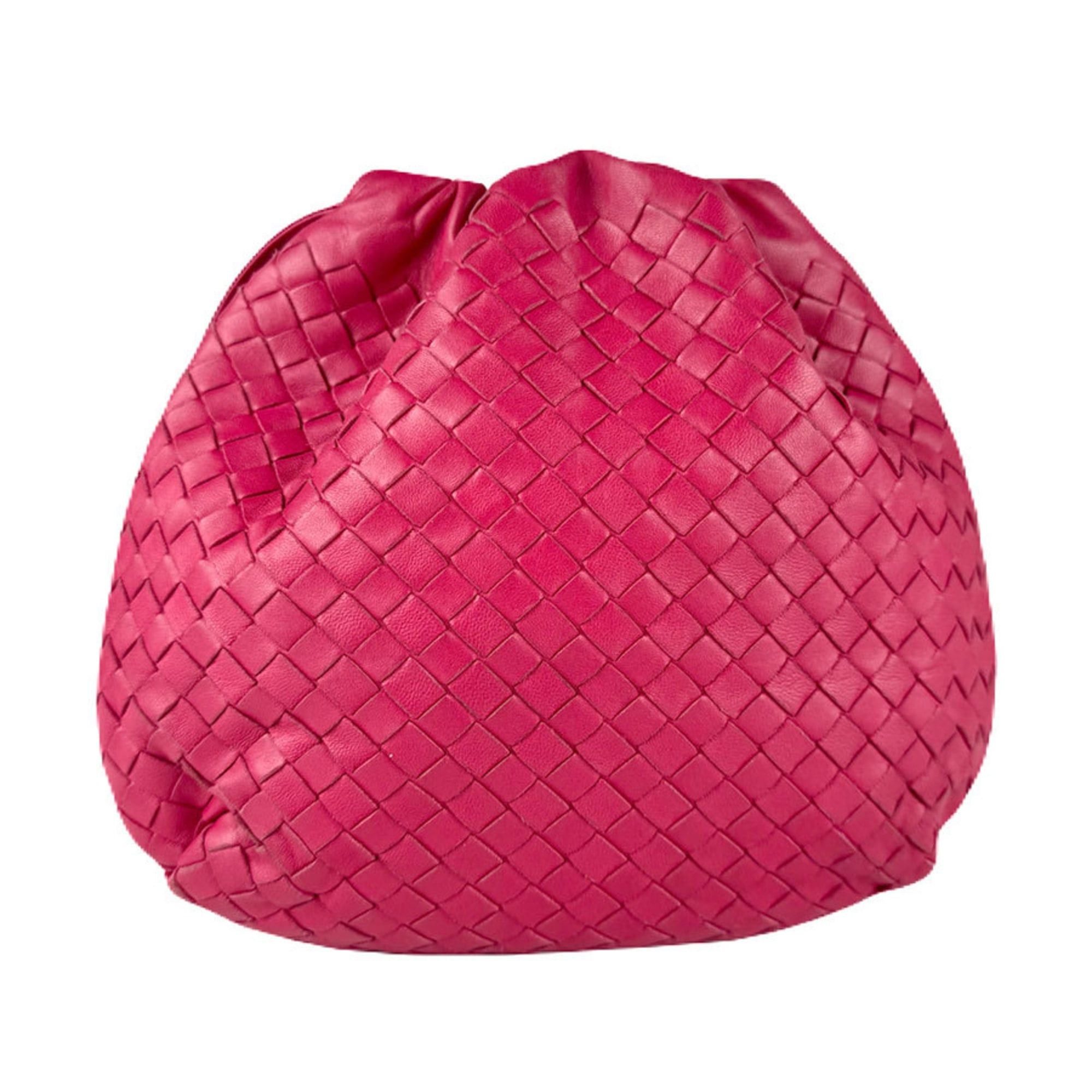 Bottega Veneta Bottega Veneta Intrecciato Leather Shoulder Bag in Magenta for Women, Free Shipping, z8736 Size ONE SIZE - 3 Thumbnail