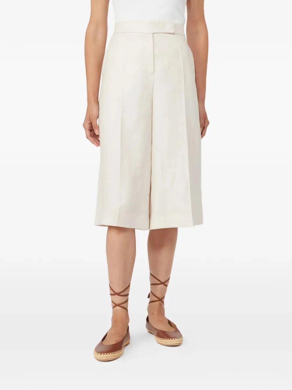 Max Mara Linen Pants Size 28" / US 6 / IT 42 - 2 Thumbnail