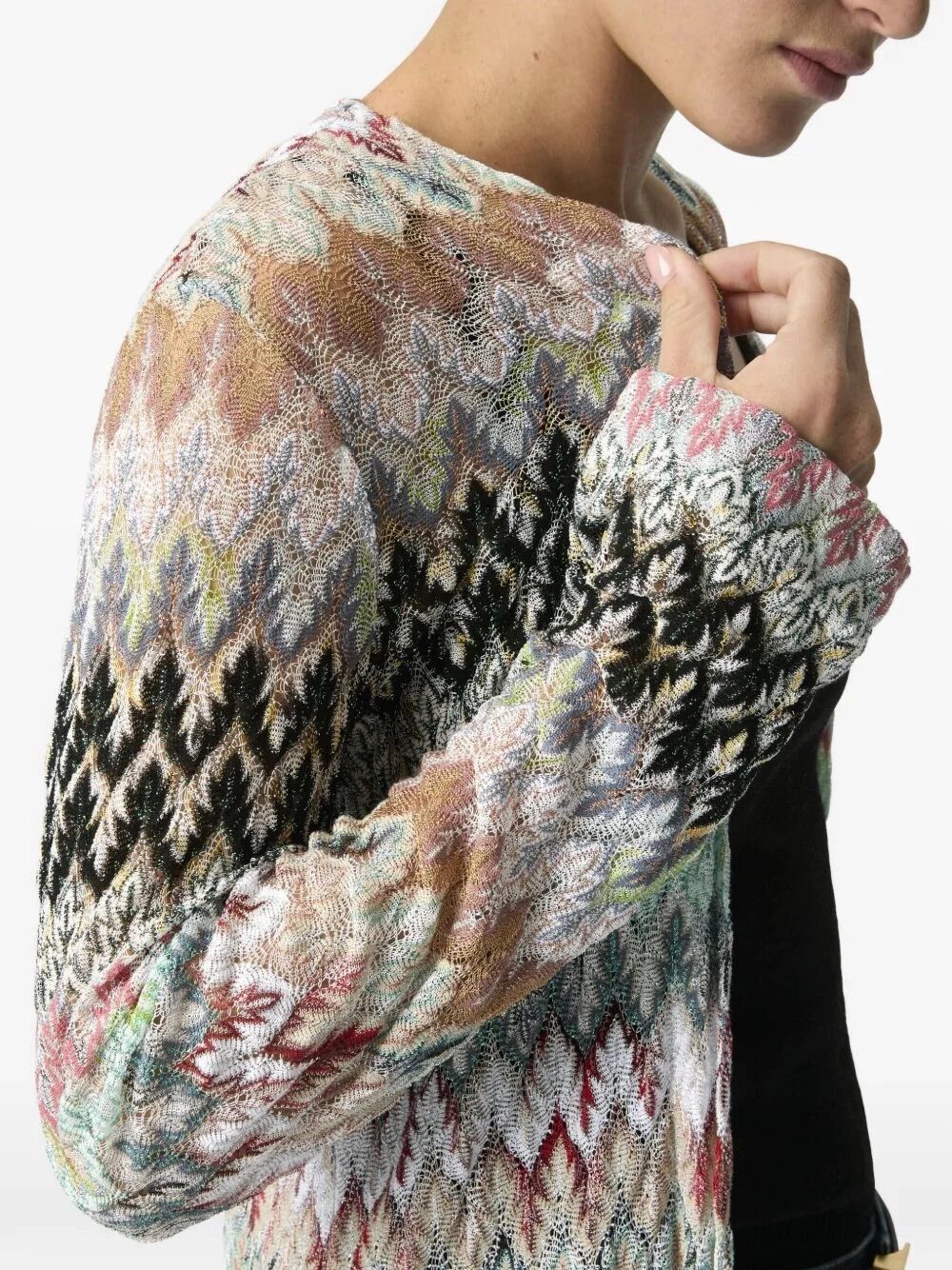 Missoni Long Cardigan Size M / US 6-8 / IT 42-44 - 3 Thumbnail