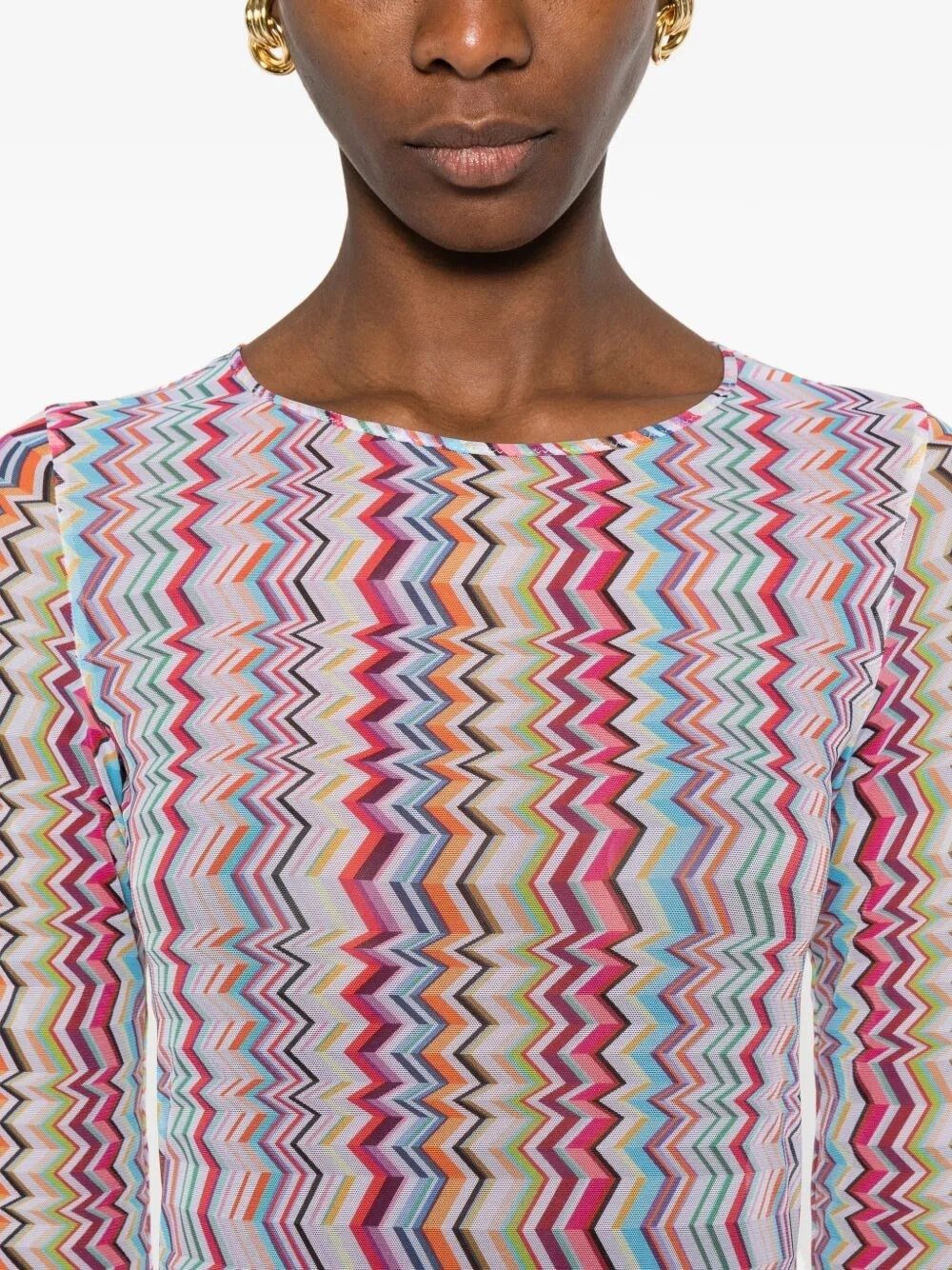 Missoni Long Sleeve T-Shirt Size L / US 10 / IT 46 - 4 Thumbnail