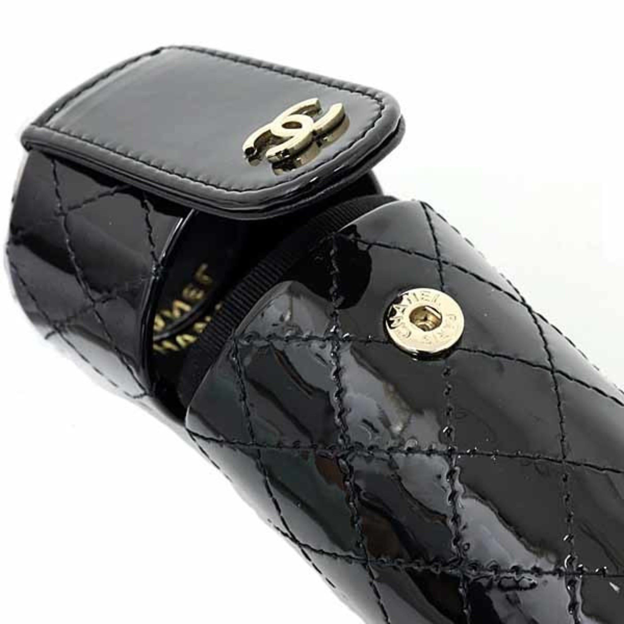 Chanel Chanel Matelasse Chain Shoulder Lip Case Patent Leather Mirror AP1572 Black Size ONE SIZE - 5 Thumbnail