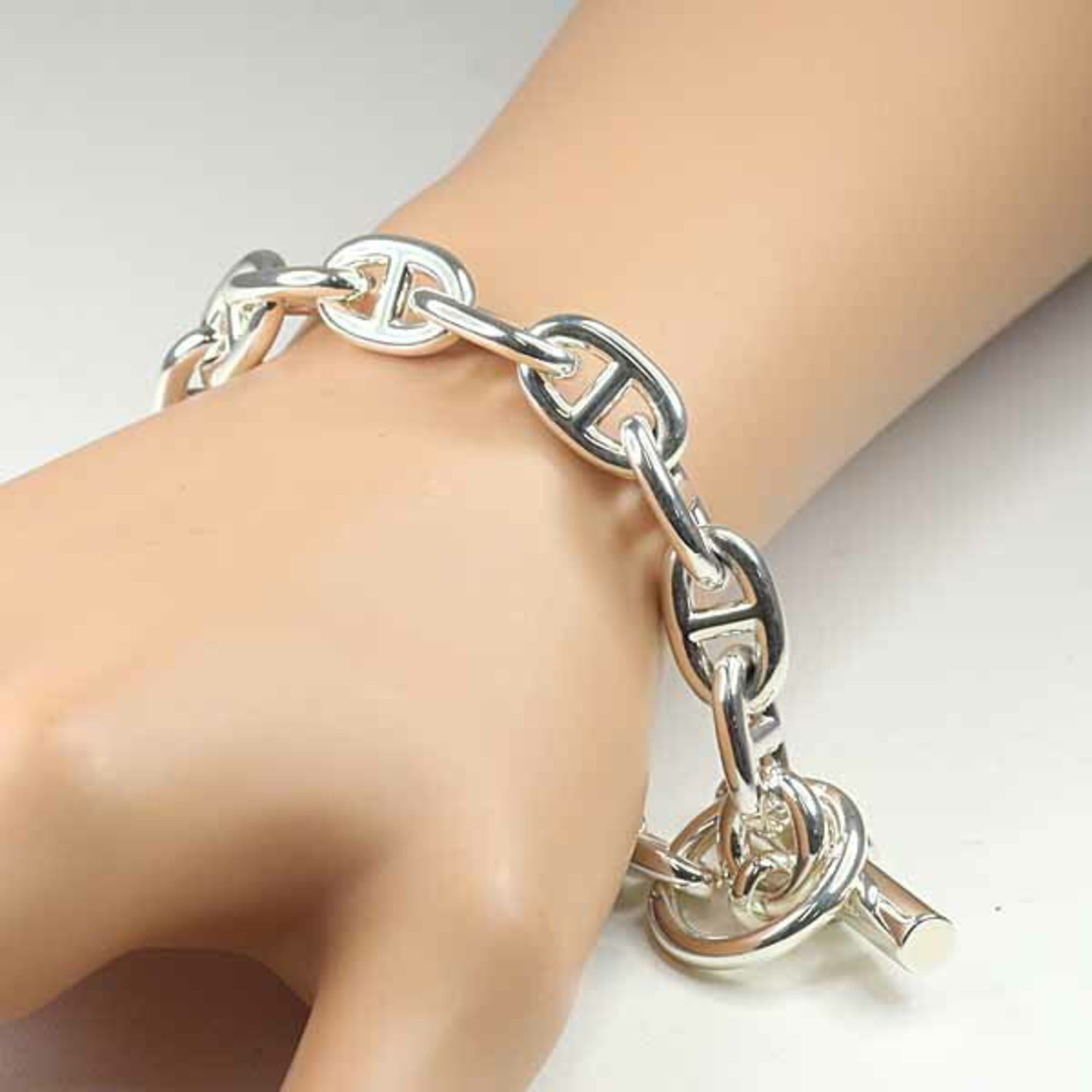Hermes Hermes Bracelet Chaine d'Ancre MM 16 links Silver SV925 Ag925 Size ONE SIZE - 6 Thumbnail
