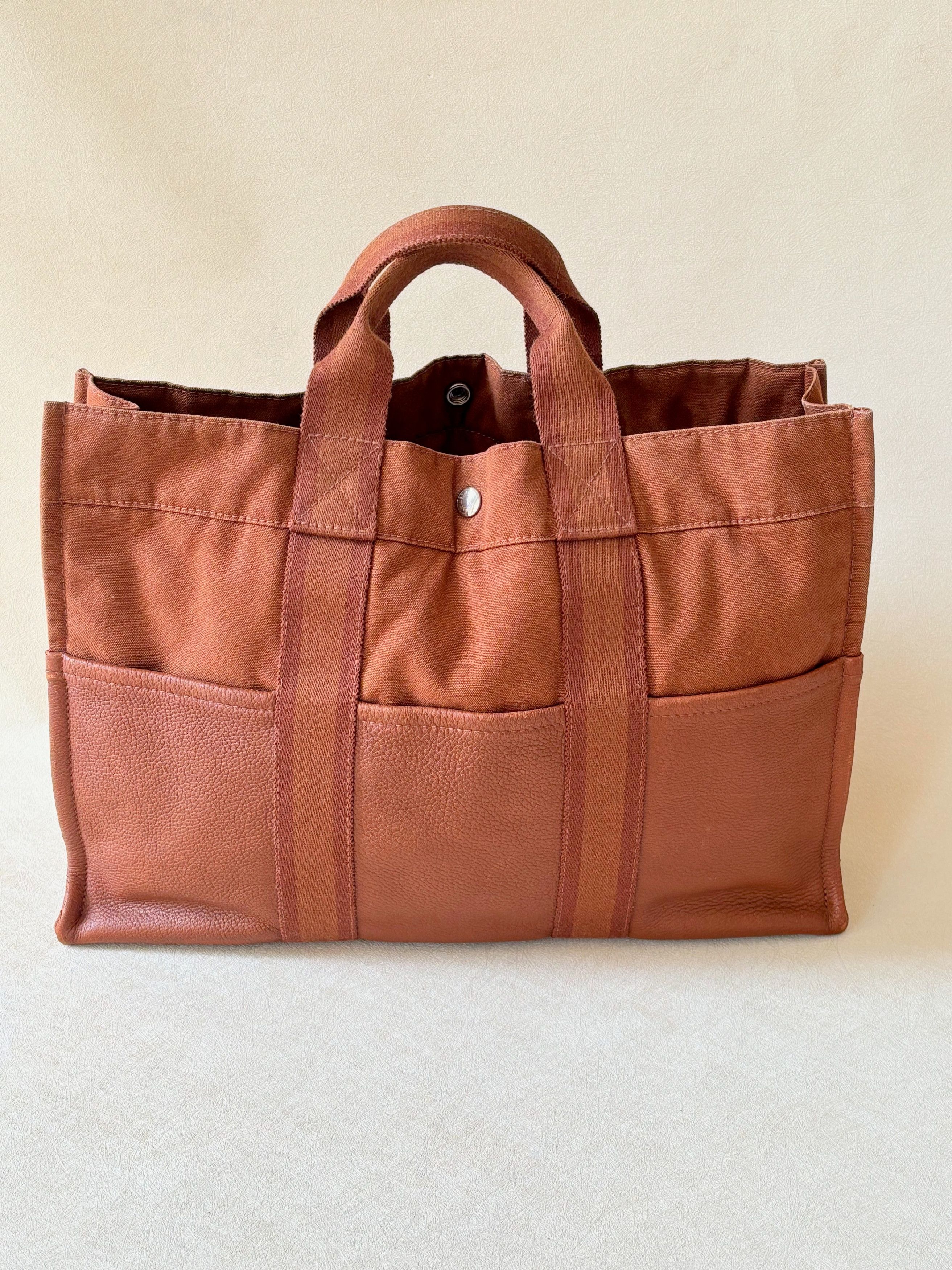 Other HERMÈS Sac Toto cuir et toile Size ONE SIZE - 14 Thumbnail