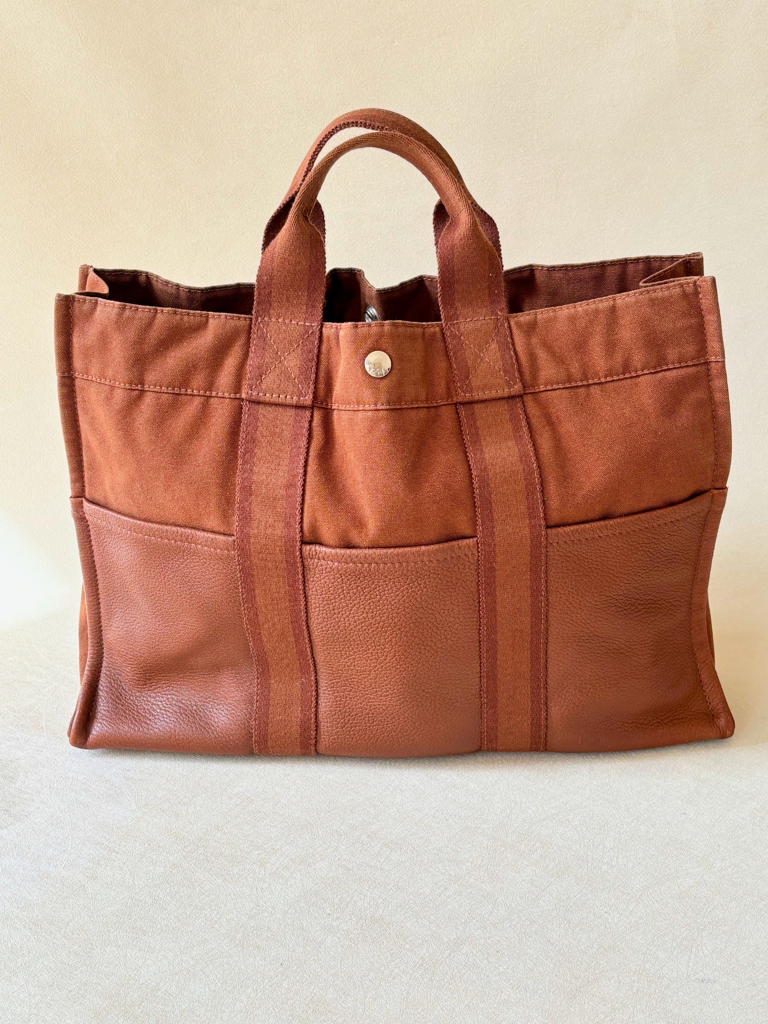 Other HERMÈS Sac Toto cuir et toile Size ONE SIZE - 6 Thumbnail