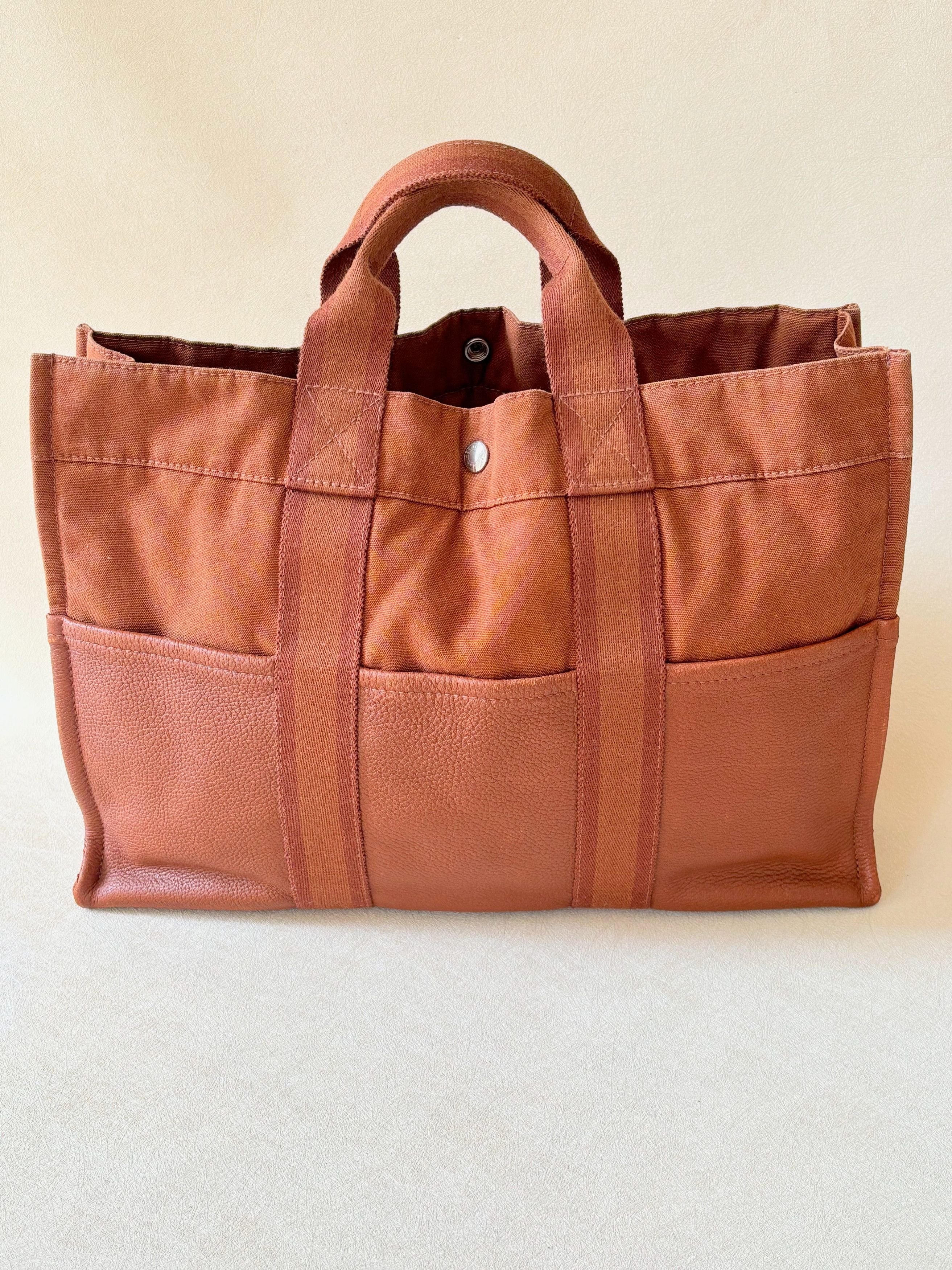 Other HERMÈS Sac Toto cuir et toile Size ONE SIZE - 3 Thumbnail