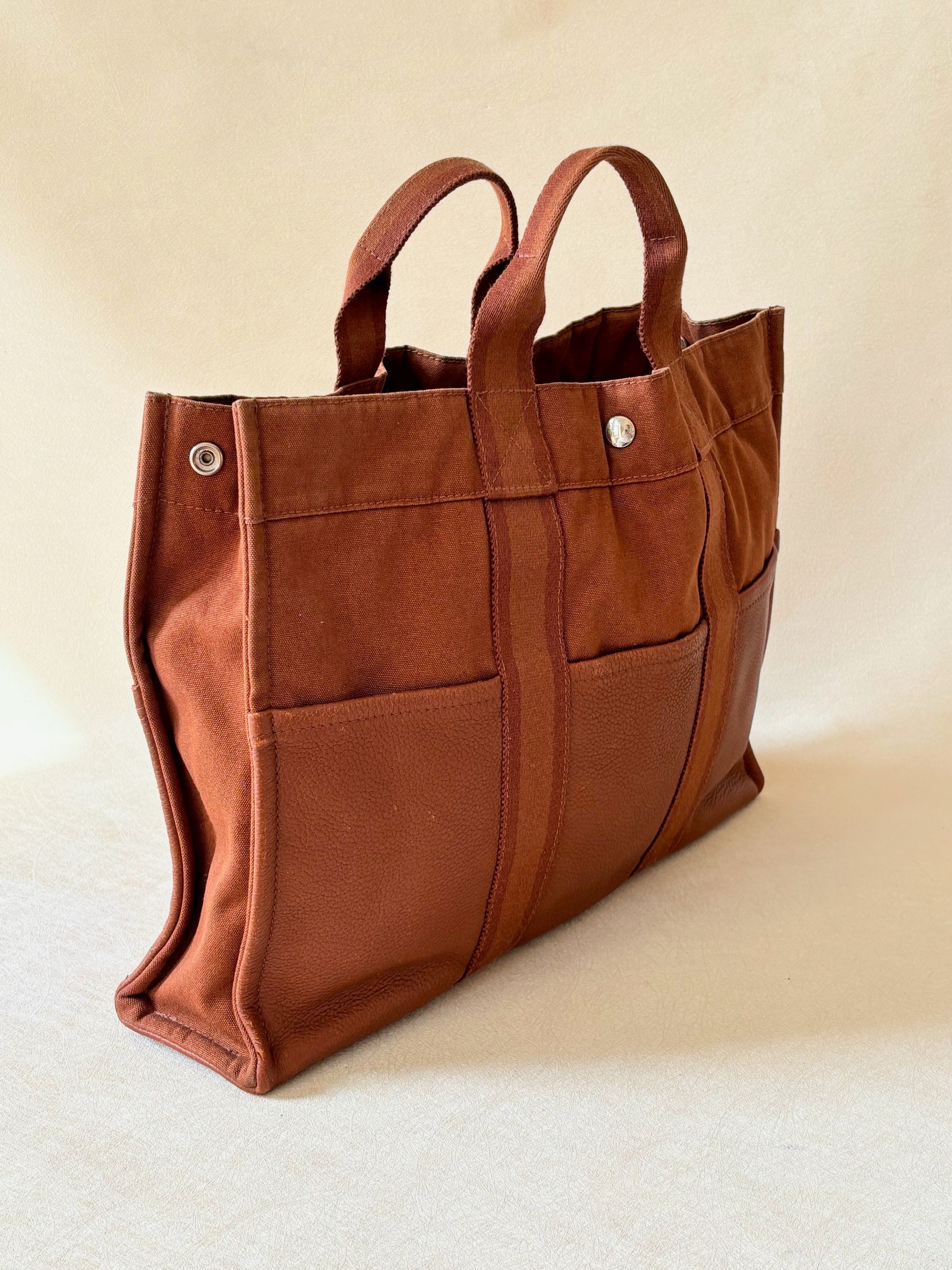 Other HERMÈS Sac Toto cuir et toile Size ONE SIZE - 5 Thumbnail