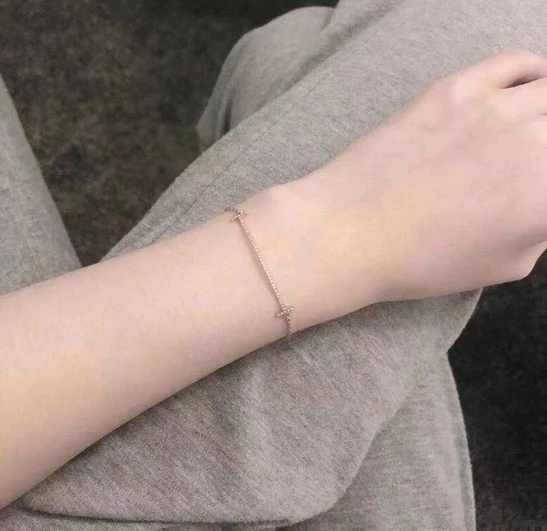 Tiffany & Co. Tiffany Small Smile Full Diamond Bracelet Size ONE SIZE - 6 Thumbnail