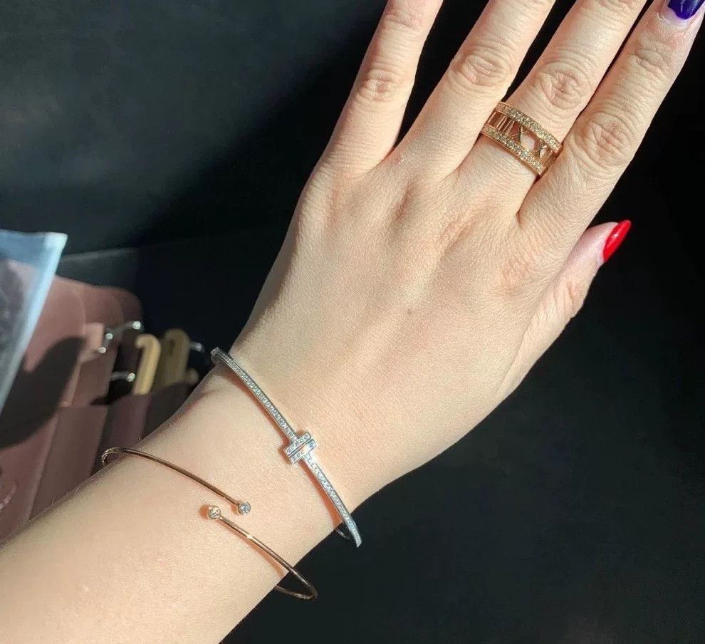 Tiffany & Co. Tiffany Elsa 18k Rose Gold Diamond Coil Bracelet Size ONE SIZE - 4 Thumbnail