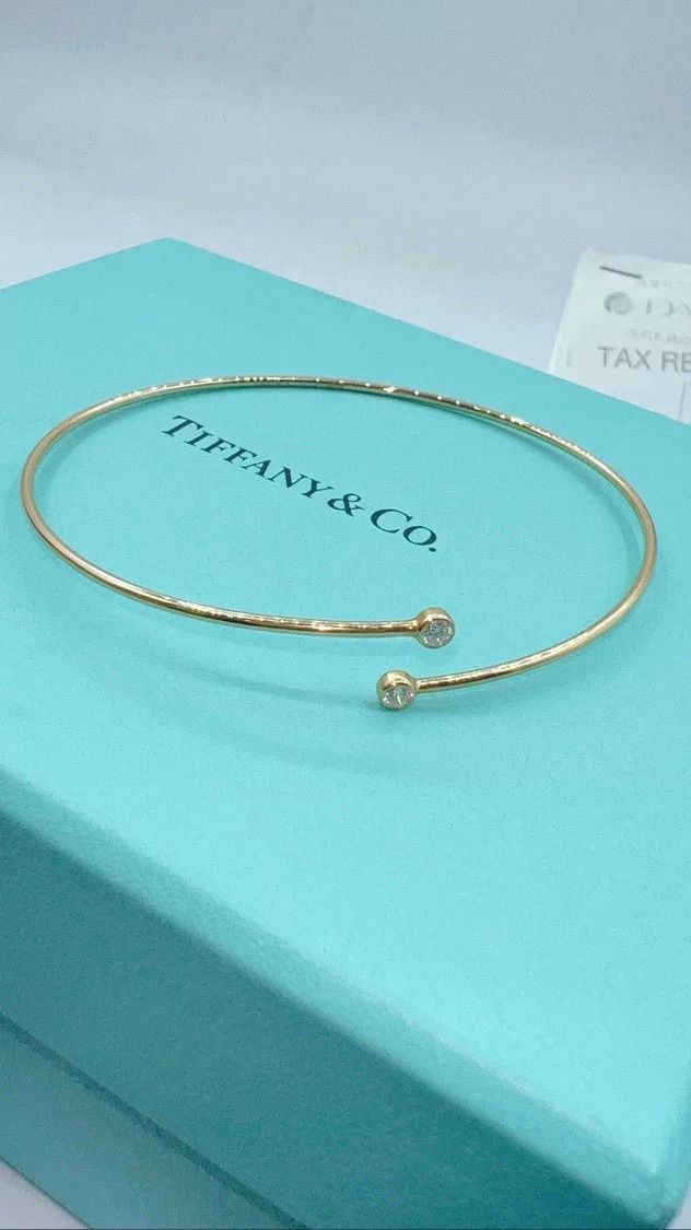 Tiffany & Co. Tiffany Elsa 18k Rose Gold Diamond Coil Bracelet Size ONE SIZE - 3 Thumbnail