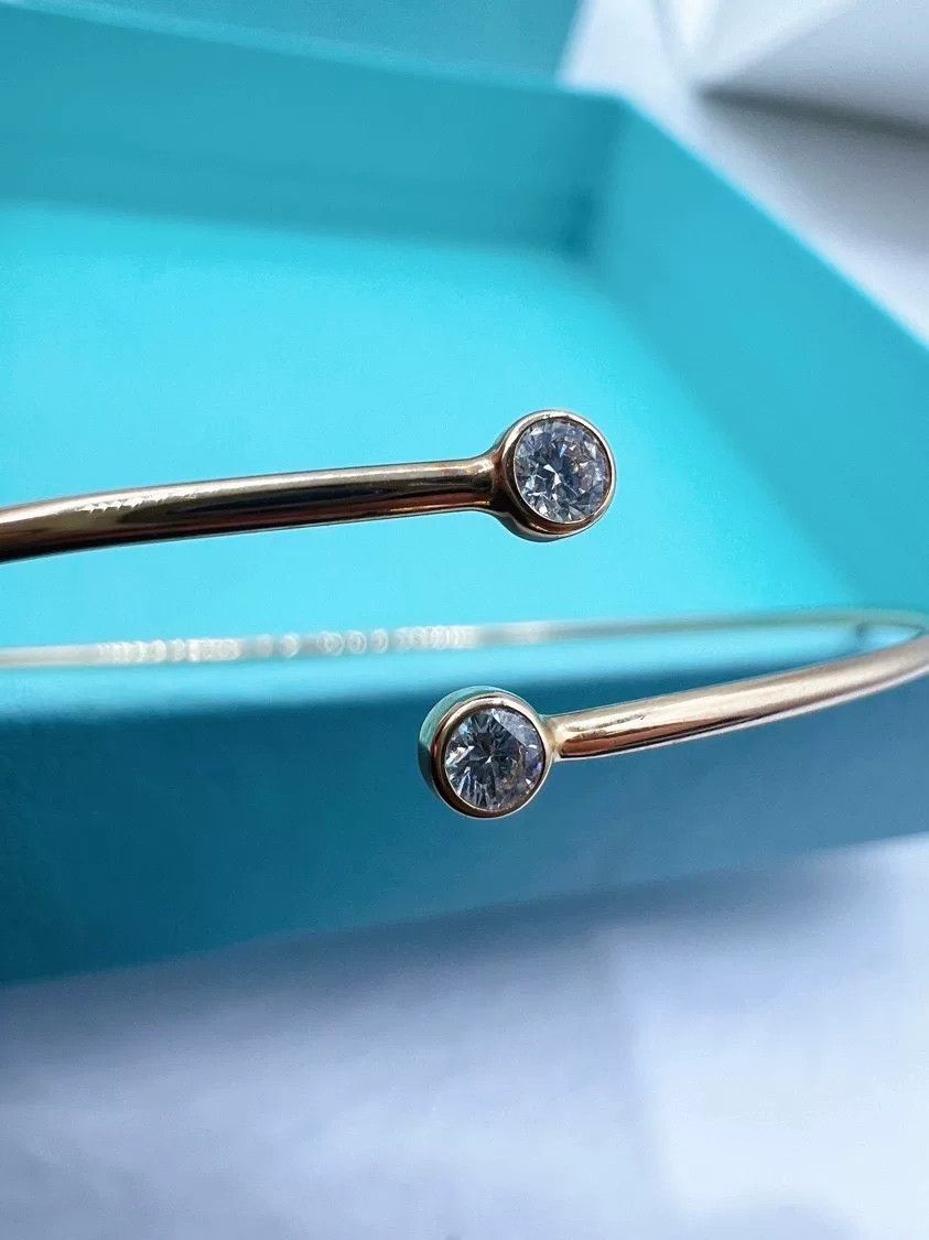Tiffany & Co. Tiffany Elsa 18k Rose Gold Diamond Coil Bracelet Size ONE SIZE - 2 Thumbnail
