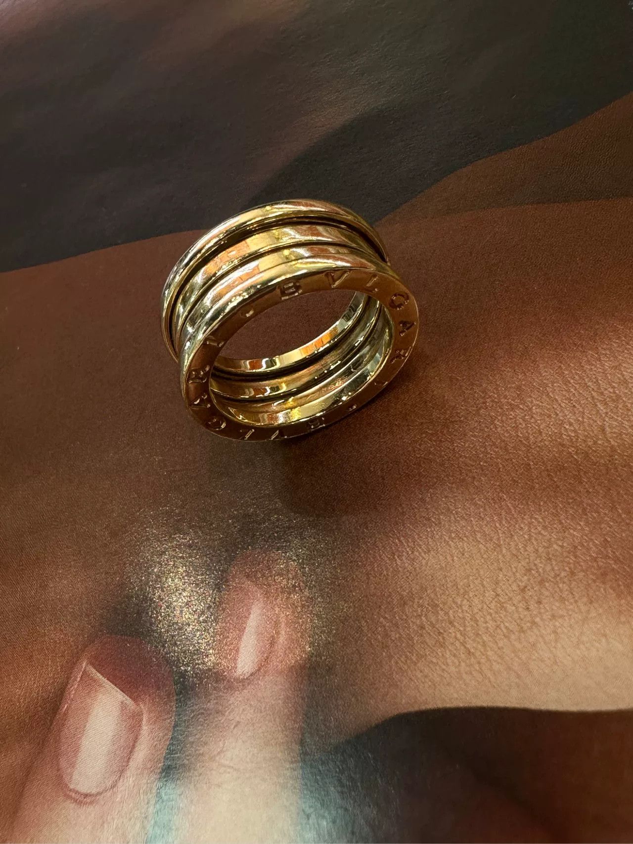 Bvlgari Bulgari Four-Band Gold Ring Size 51 Size ONE SIZE - 3 Thumbnail
