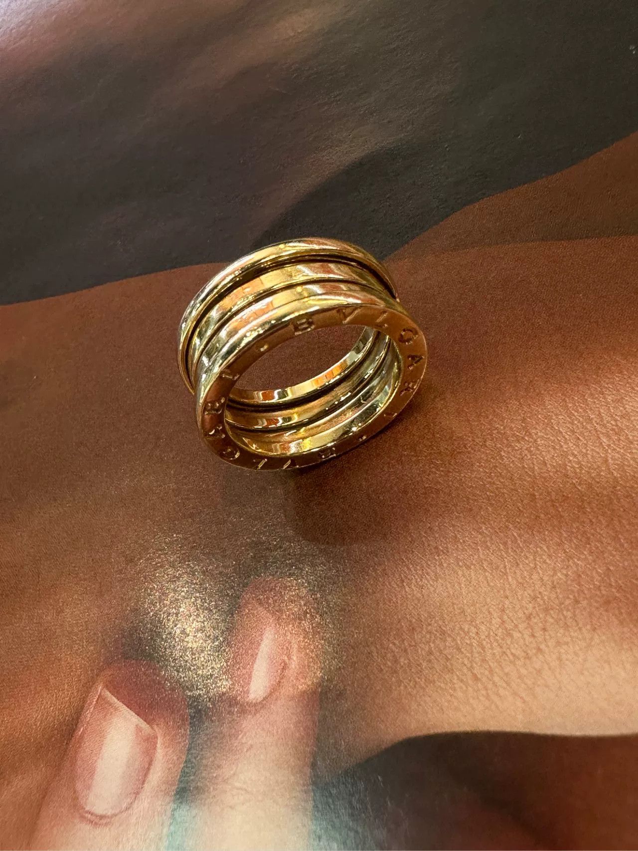 Bvlgari Bulgari Four-Band Gold Ring Size 51 Size ONE SIZE - 4 Thumbnail