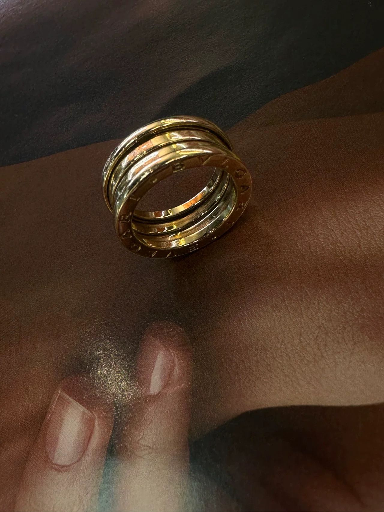 Bvlgari Bulgari Four-Band Gold Ring Size 51 Size ONE SIZE - 2 Thumbnail