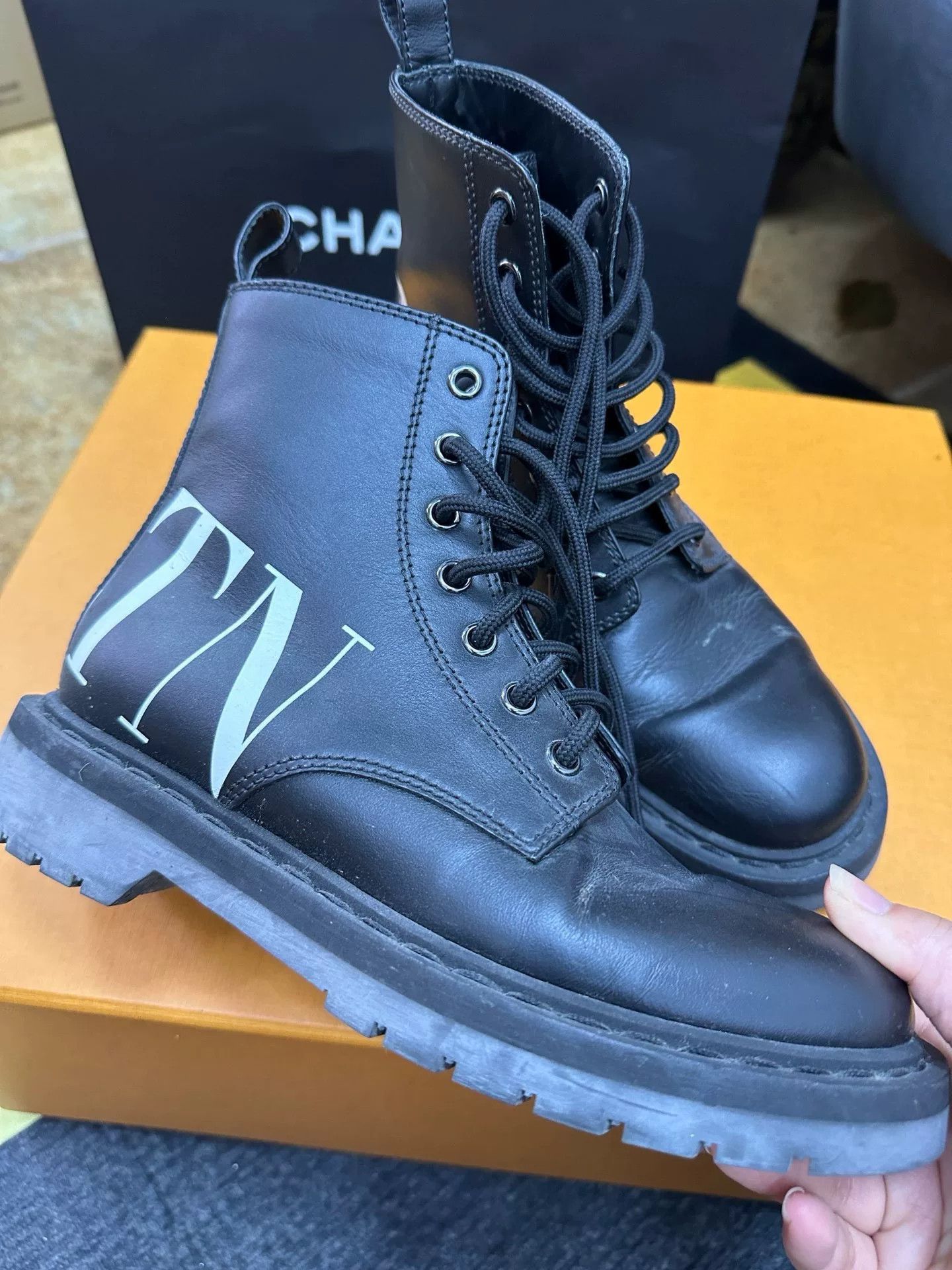 Valentino Valentino Women's Martin Boots Size 35 Size US 4 / IT 34 - 2 Thumbnail