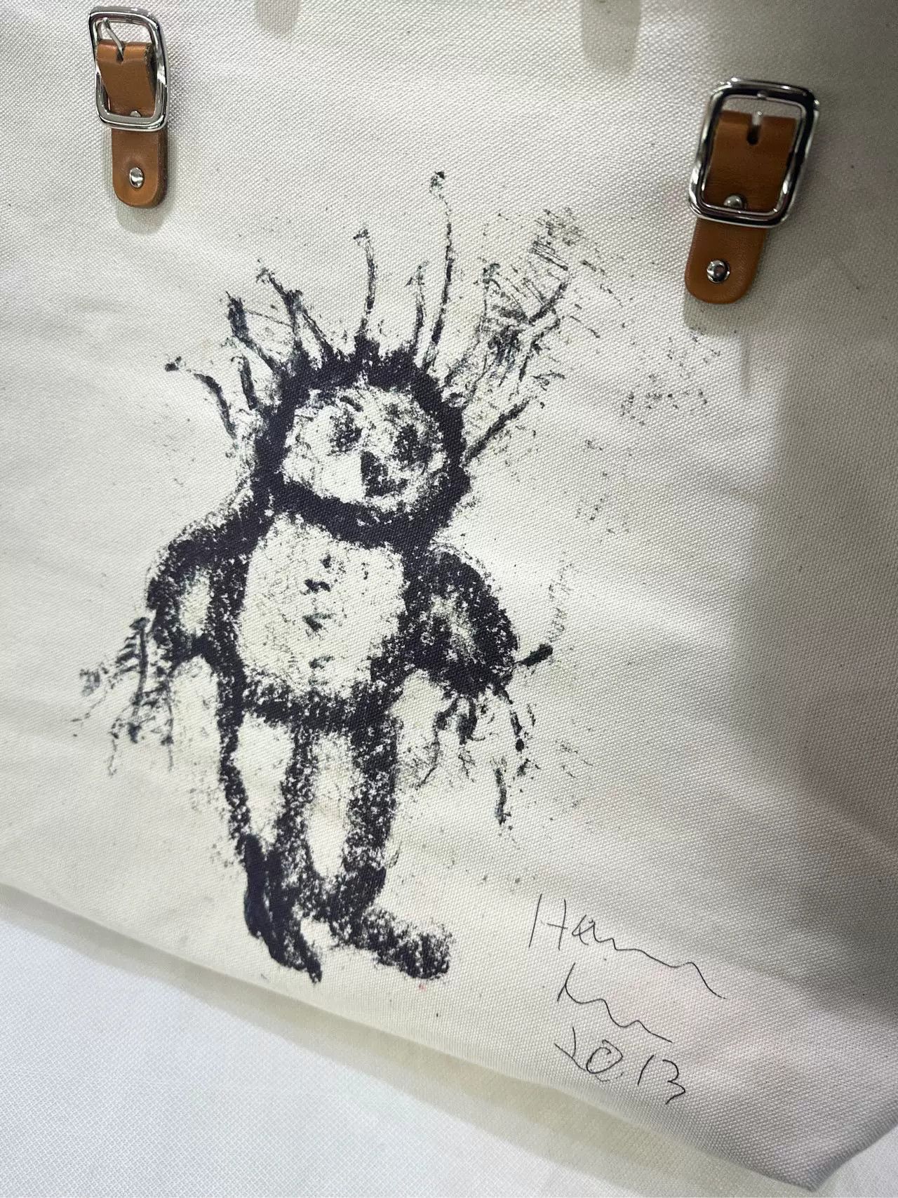 agnes b. Agnesb 2024 Autumn Large Canvas Bag Size ONE SIZE - 4 Thumbnail