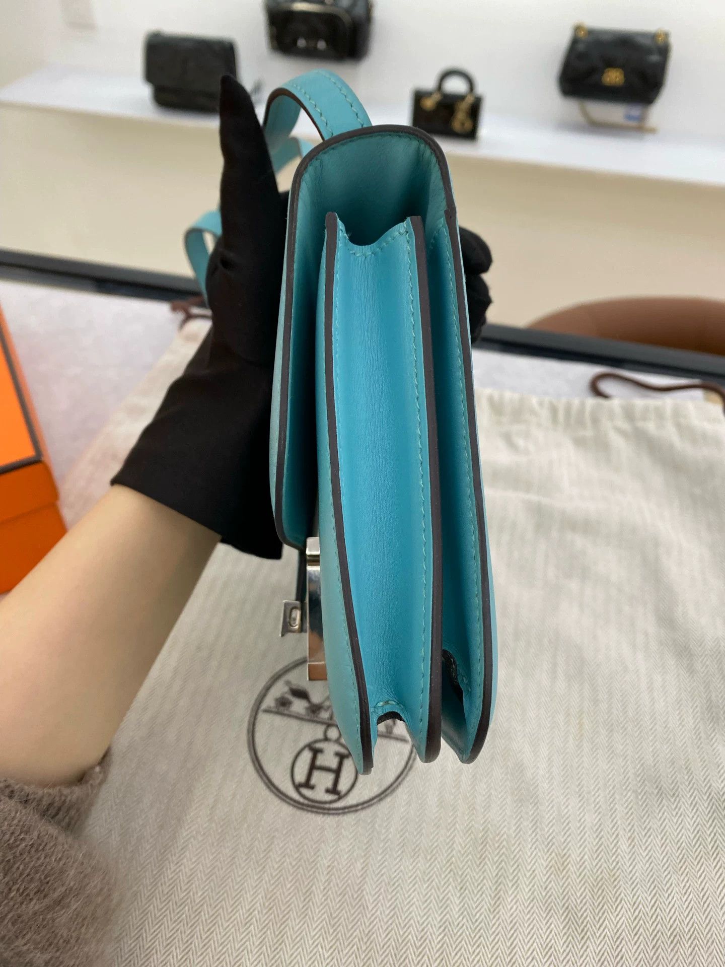 Hermes Hermes Constance 19 Macaron Blue Swift Size ONE SIZE - 3 Thumbnail