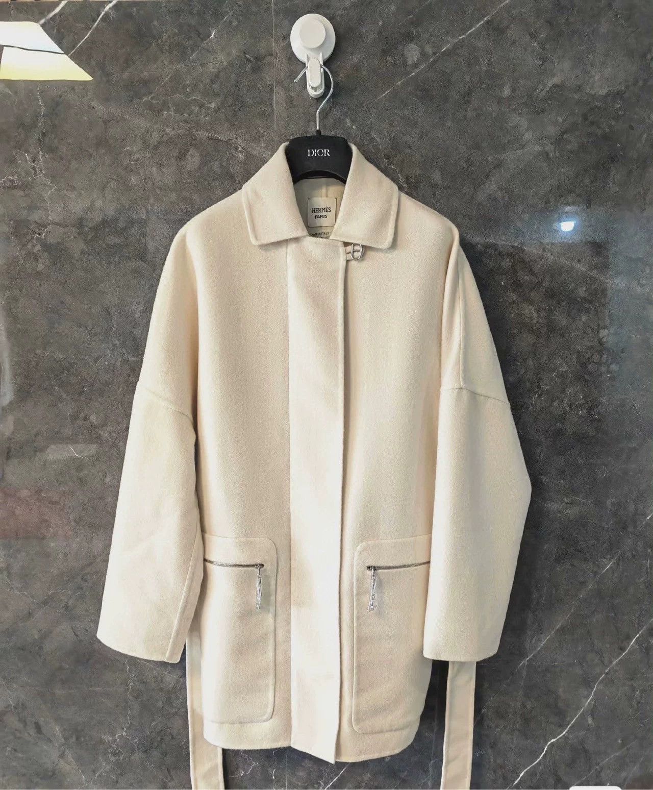 Hermes Hermès SS23 Cashmere Coat 38 Size S / US 4 / IT 40 - 3 Thumbnail