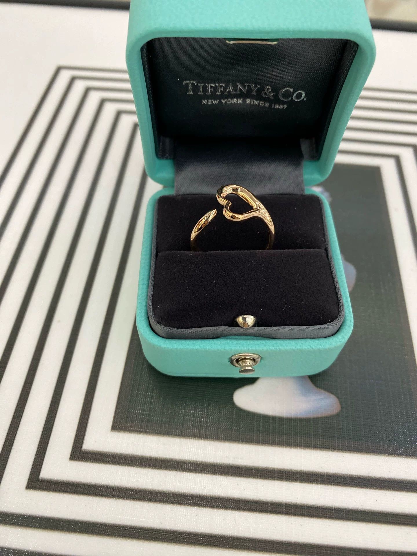 Tiffany & Co. Tiffany Heart Open Ring 18k Rose Gold Size ONE SIZE - 2 Thumbnail