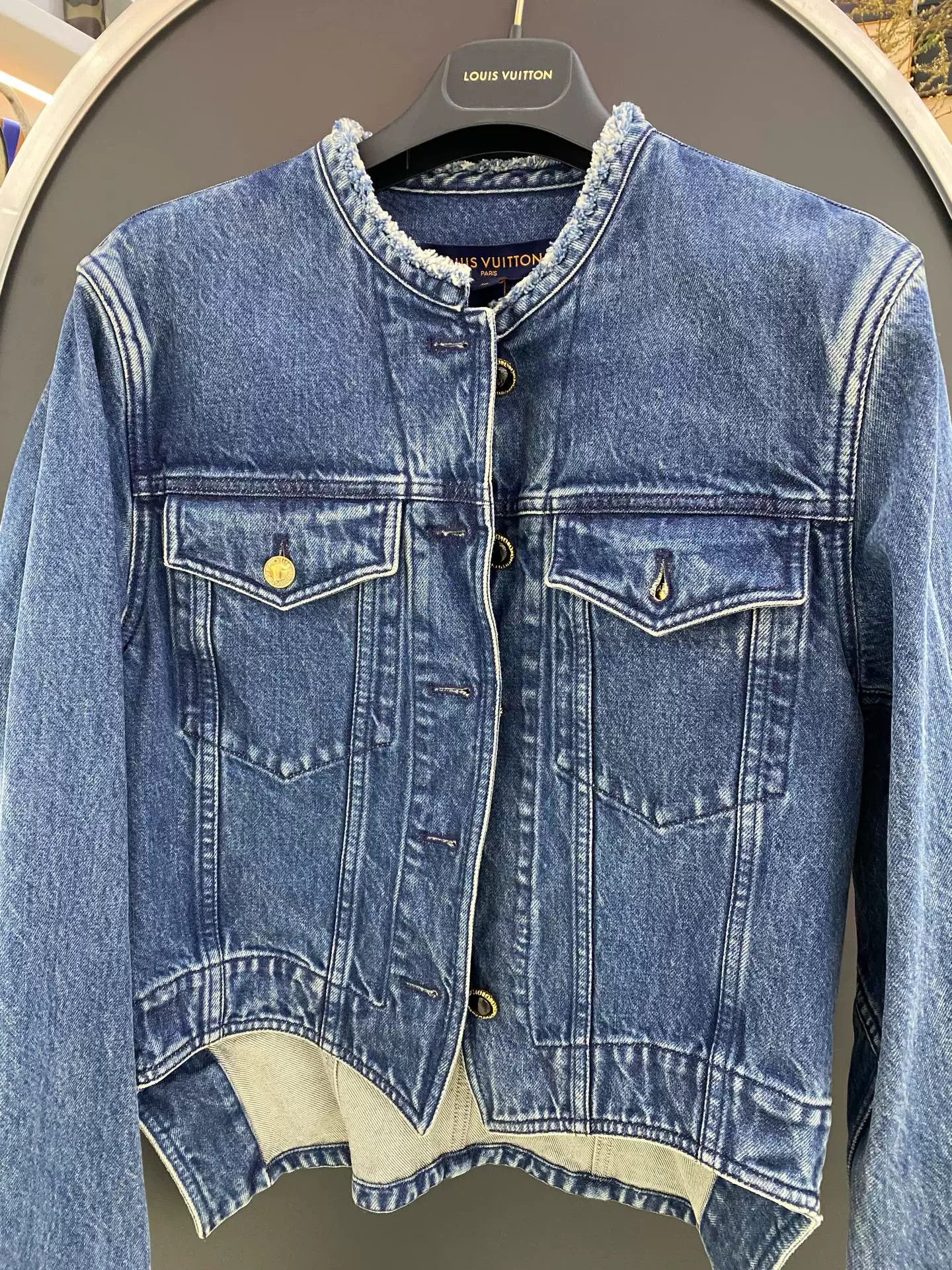 Louis Vuitton LV Washed Blue Denim Jacket Size XS / US 0-2 / IT 36-38 - 3 Thumbnail