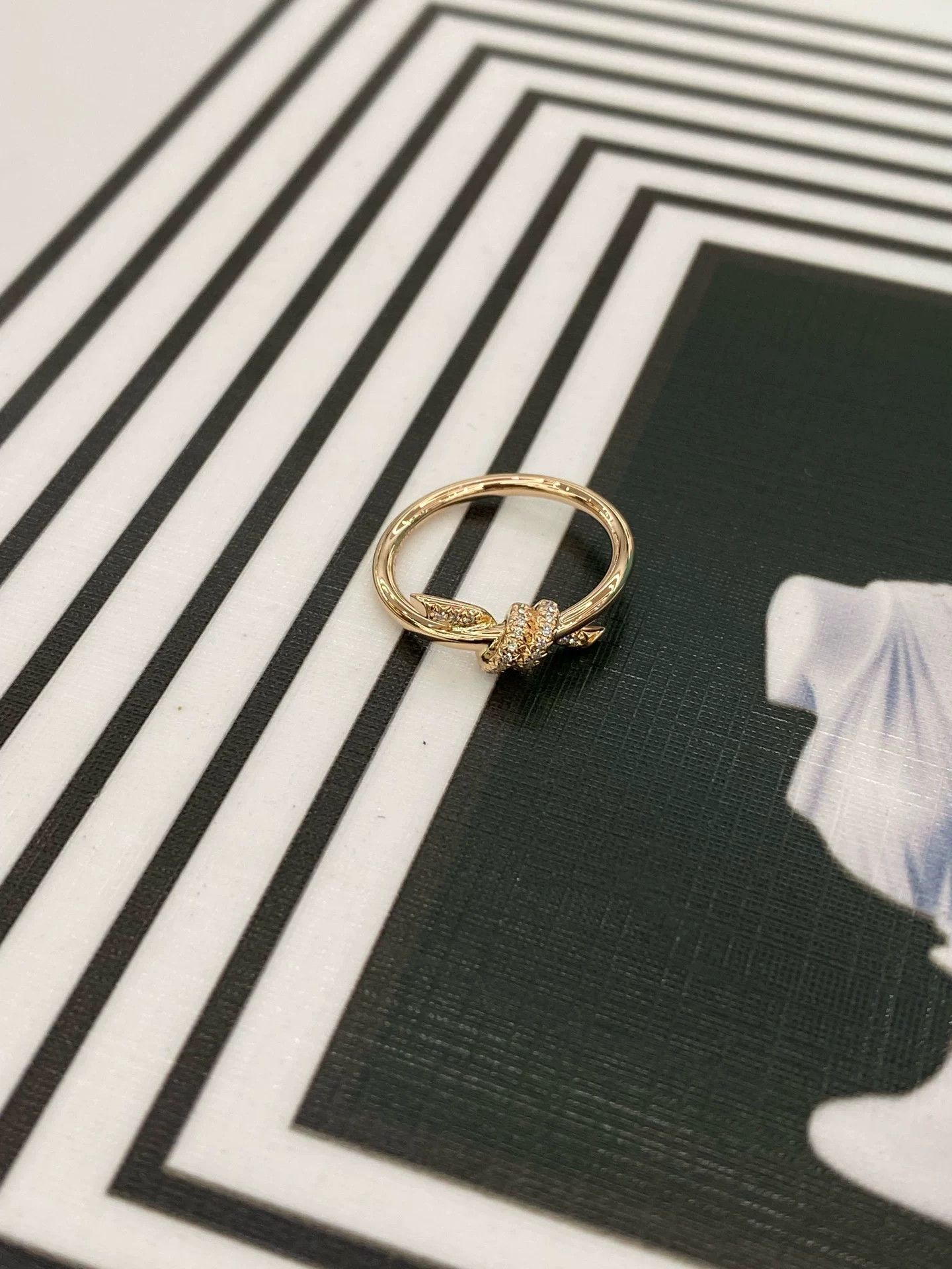 Tiffany & Co. Tiffany & Co. Diamond Knot Ring Size ONE SIZE - 6 Thumbnail