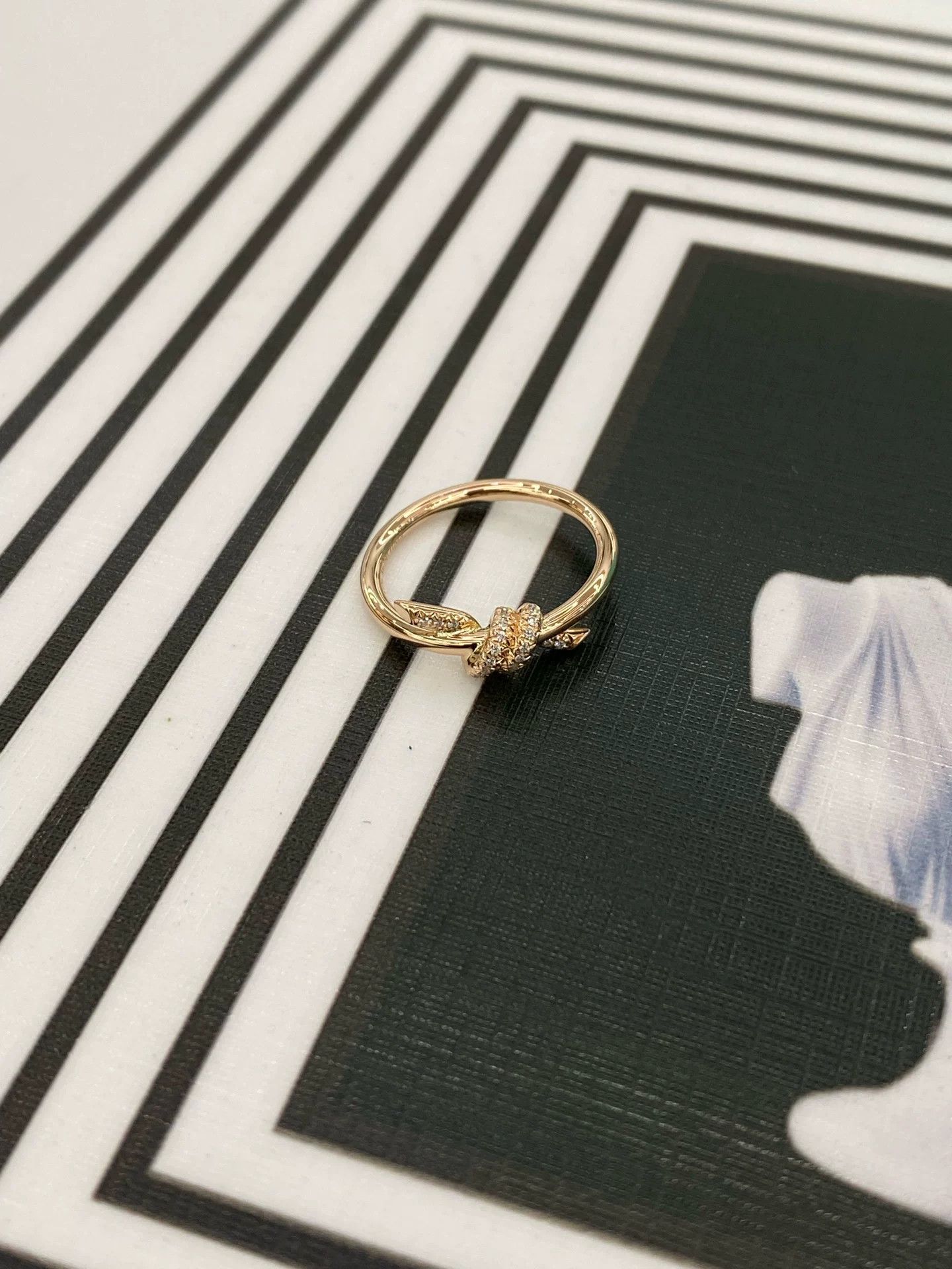 Tiffany & Co. Tiffany & Co. Diamond Knot Ring Size ONE SIZE - 8 Thumbnail