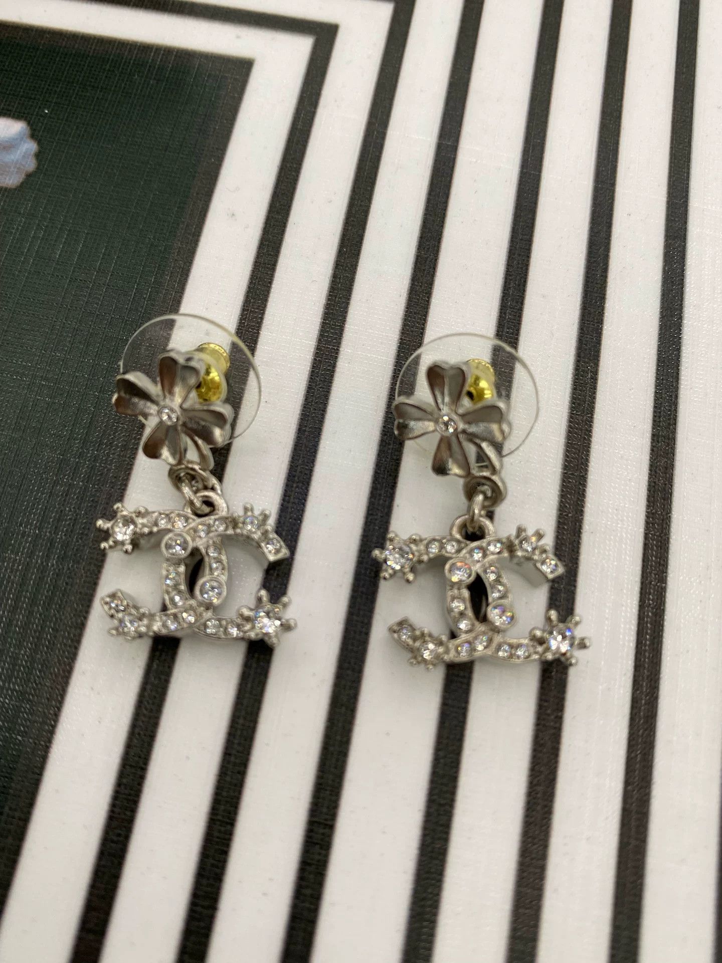 Chanel Chanel 23p Clover Diamond Double C Earrings Size ONE SIZE - 4 Thumbnail