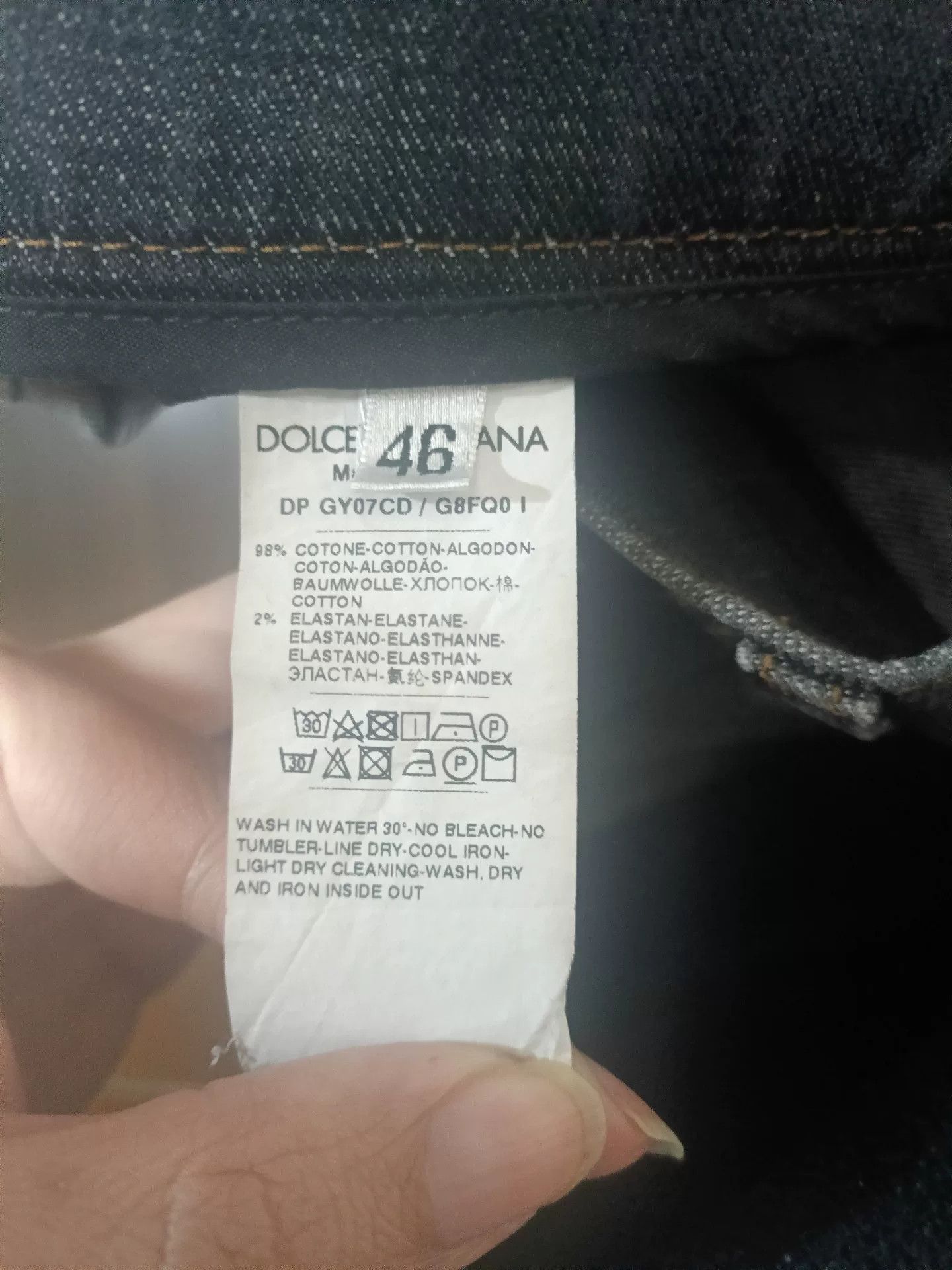 Dolce & Gabbana Dolce & Gabbana Runway Jeans Size 46 Size US 30 / EU 46 - 7 Thumbnail