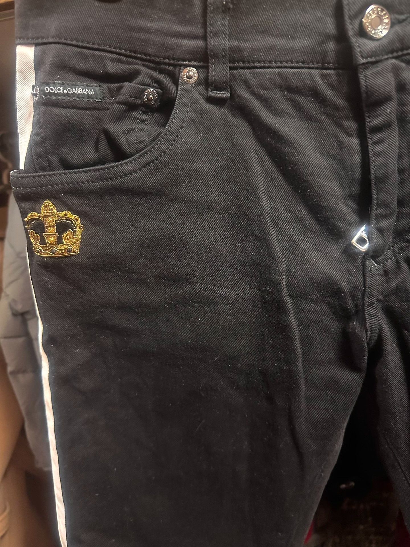 Dolce & Gabbana Dolce & Gabbana Crown Embroidery Jeans 48 Size US 32 / EU 48 - 3 Thumbnail
