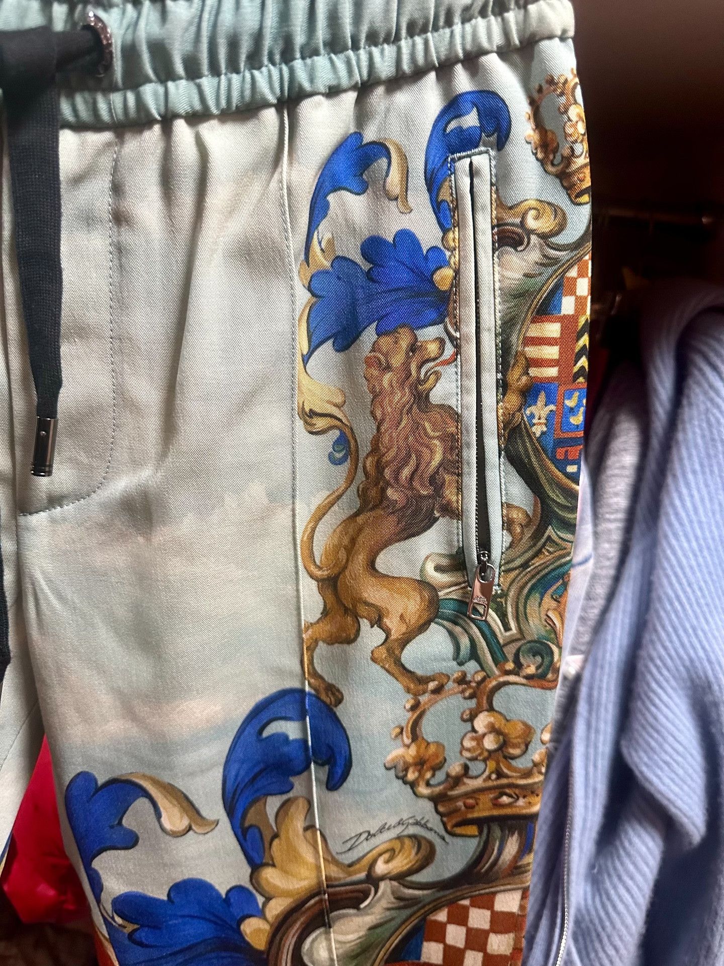 Dolce & Gabbana Dolce & Gabbana Wool Lion Track Pants Size US 28 / EU 44 - 5 Thumbnail
