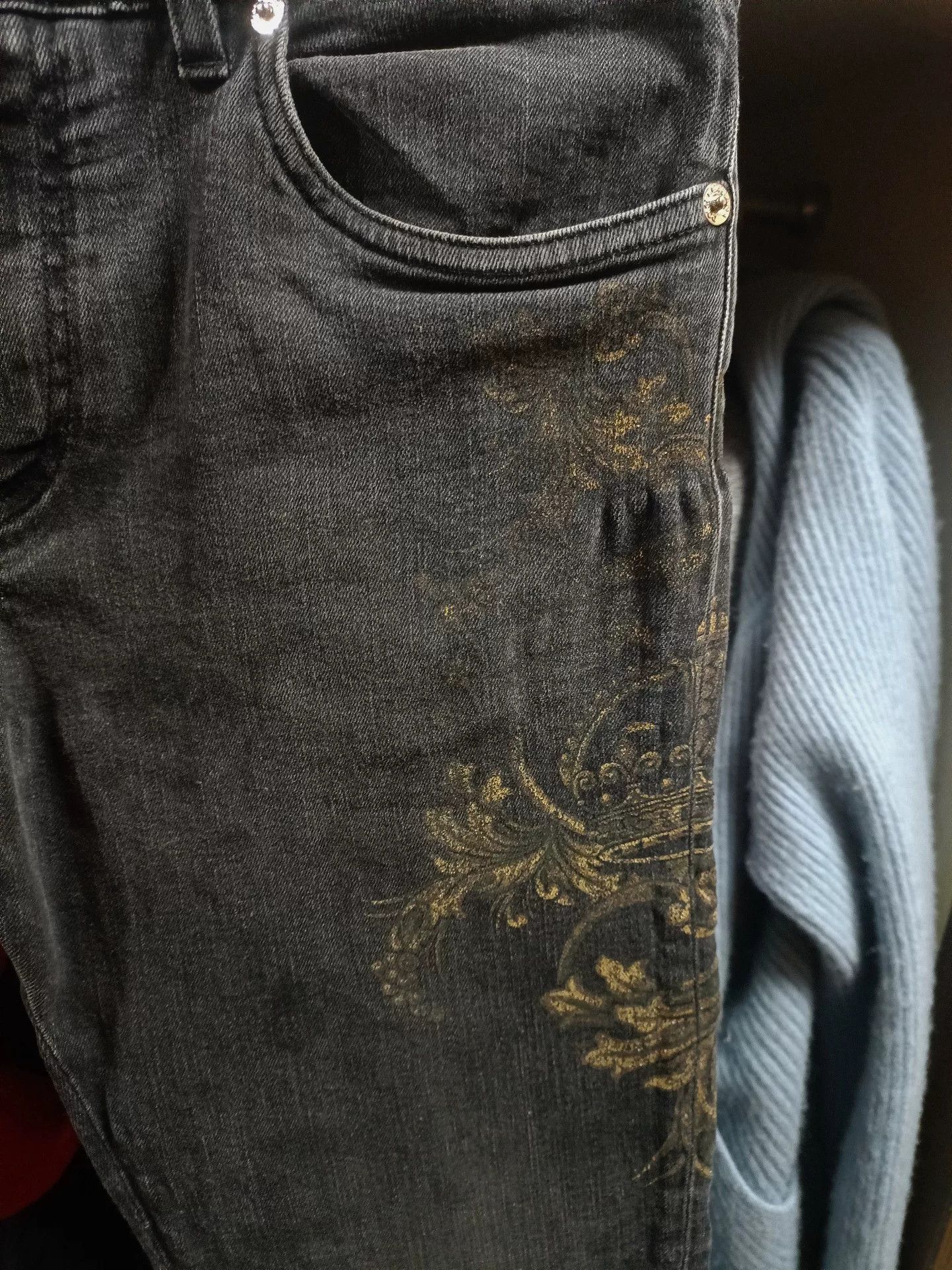 Dolce & Gabbana Dolce & Gabbana Baroque Print Jeans Size US 32 / EU 48 - 5 Thumbnail