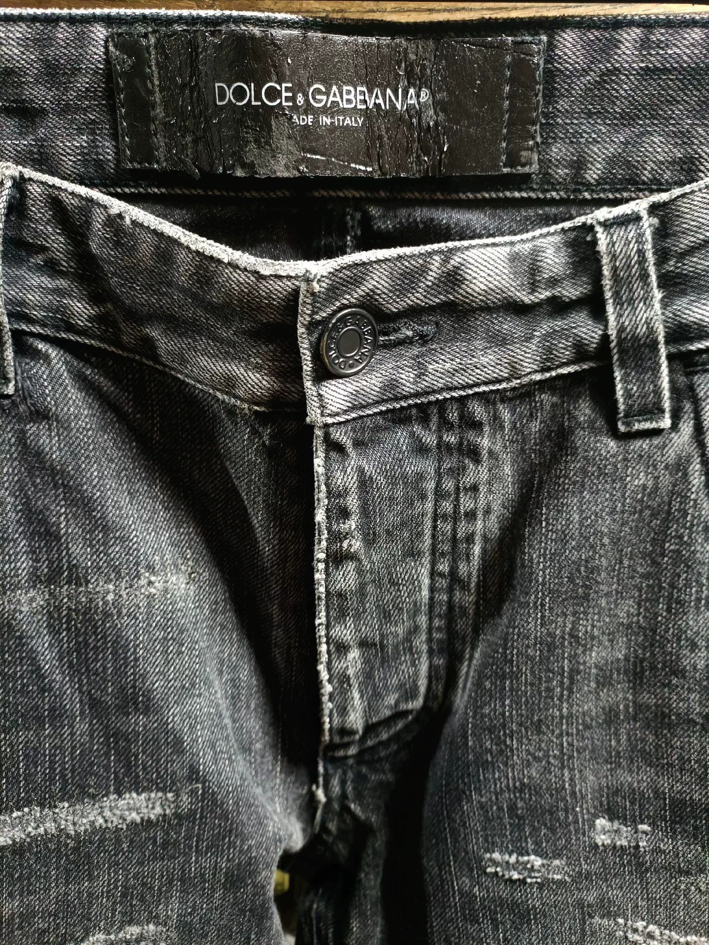 Dolce & Gabbana Dolce & Gabbana Mafia Embroidered Distressed Jeans Size US 34 / EU 50 - 4 Thumbnail